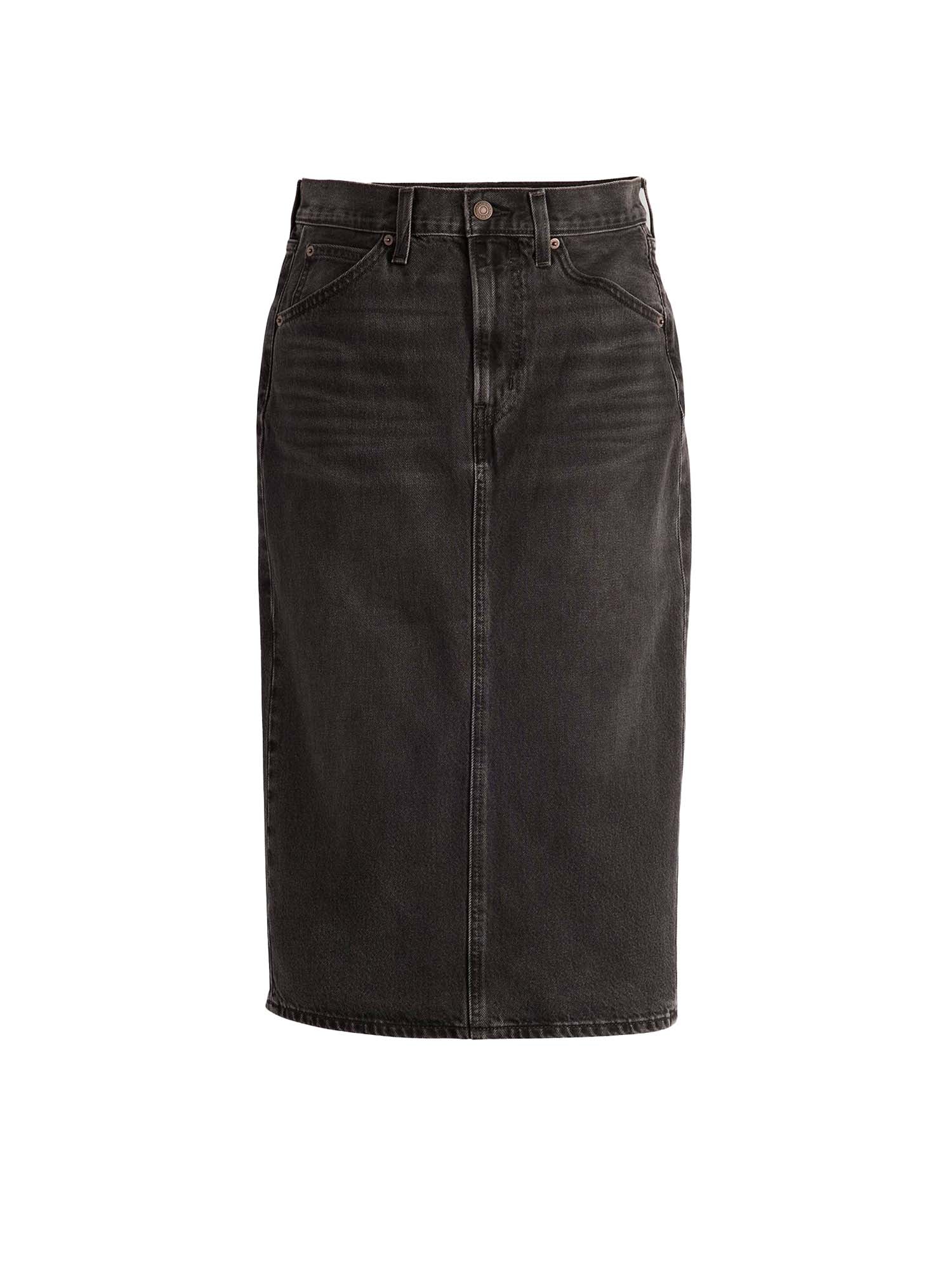 Jupe fendue taille haute