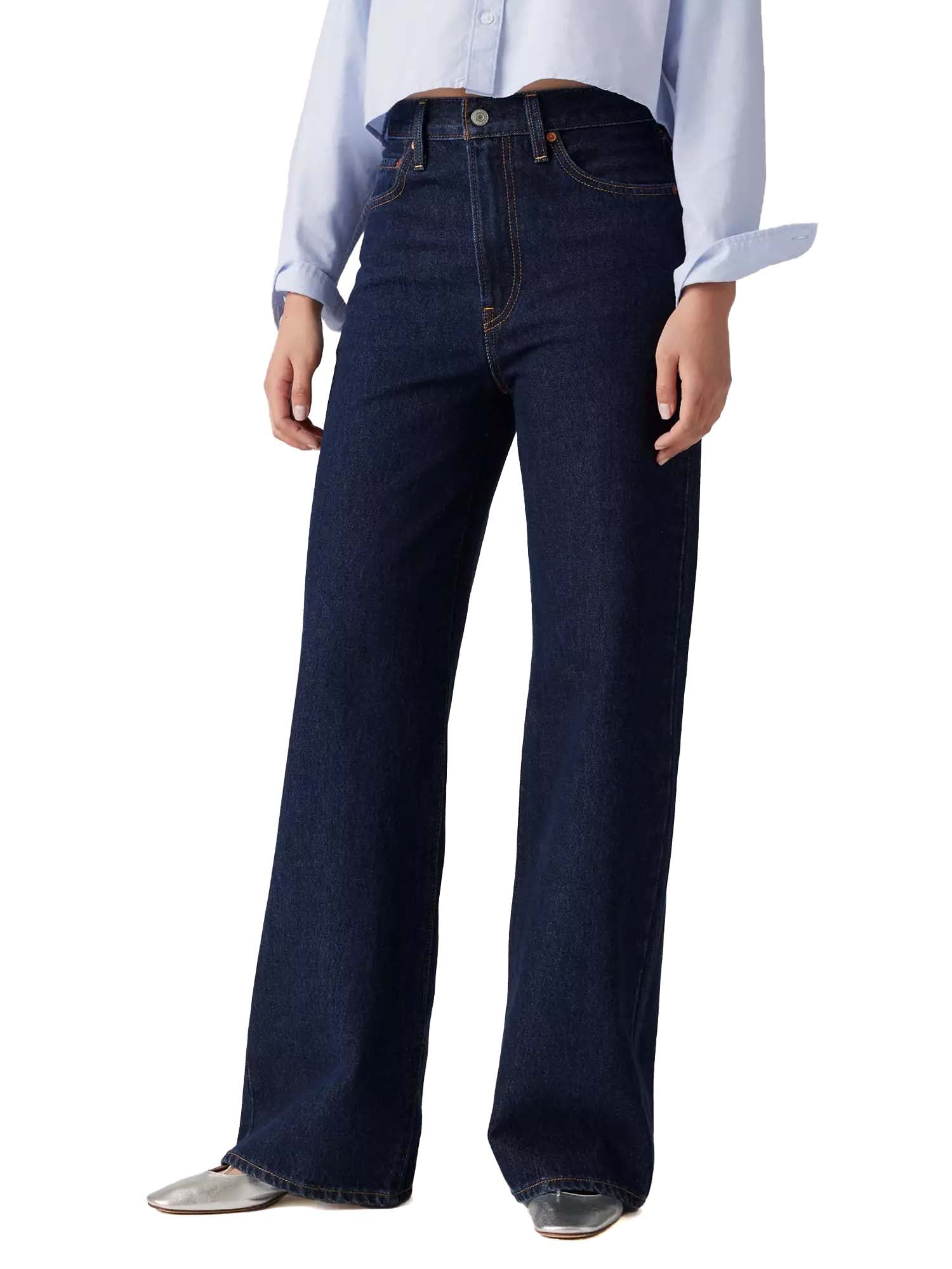 Jeans Ribcage A Gamba Ampia