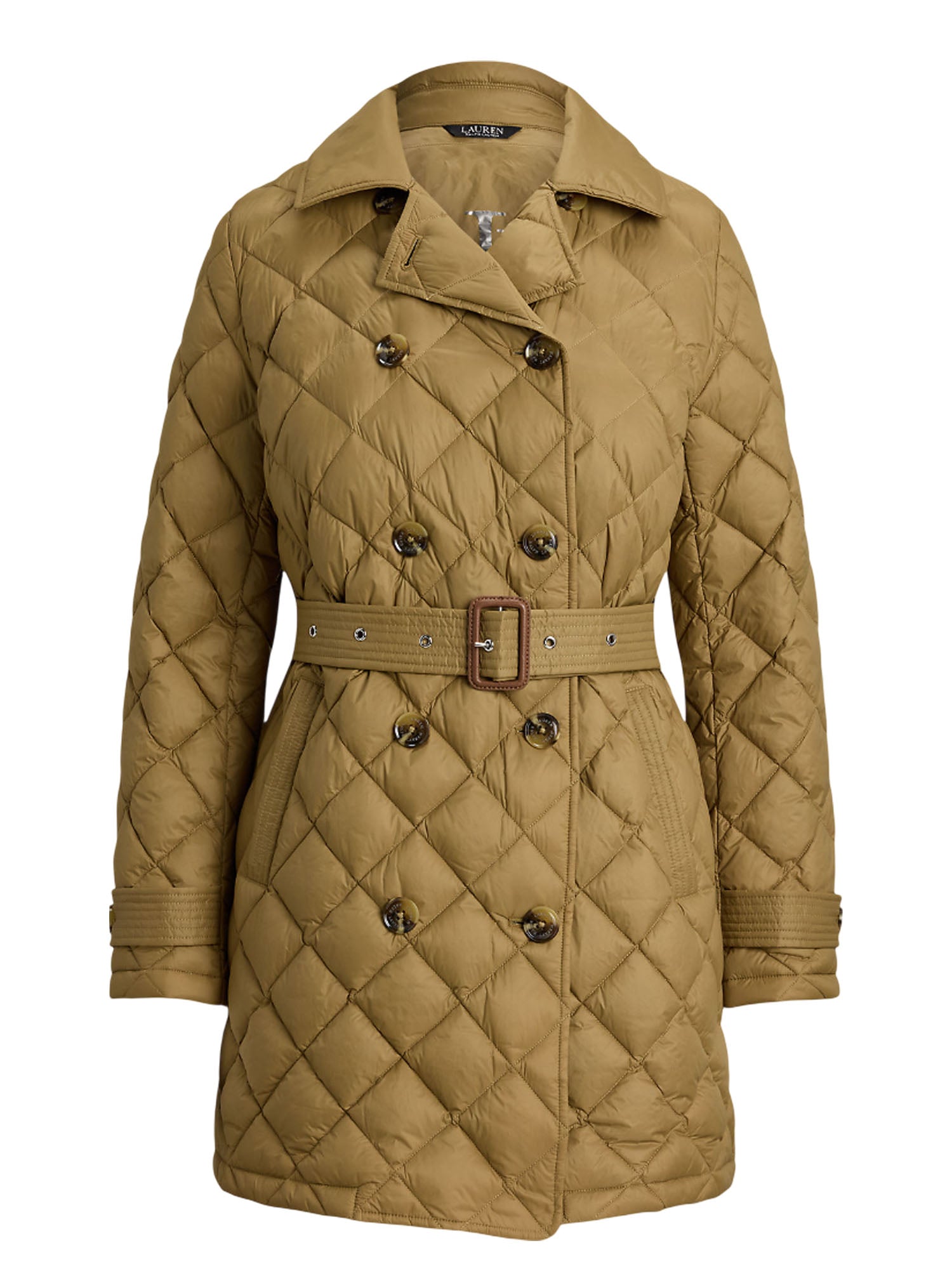 Diamond Quilted Trench Coat