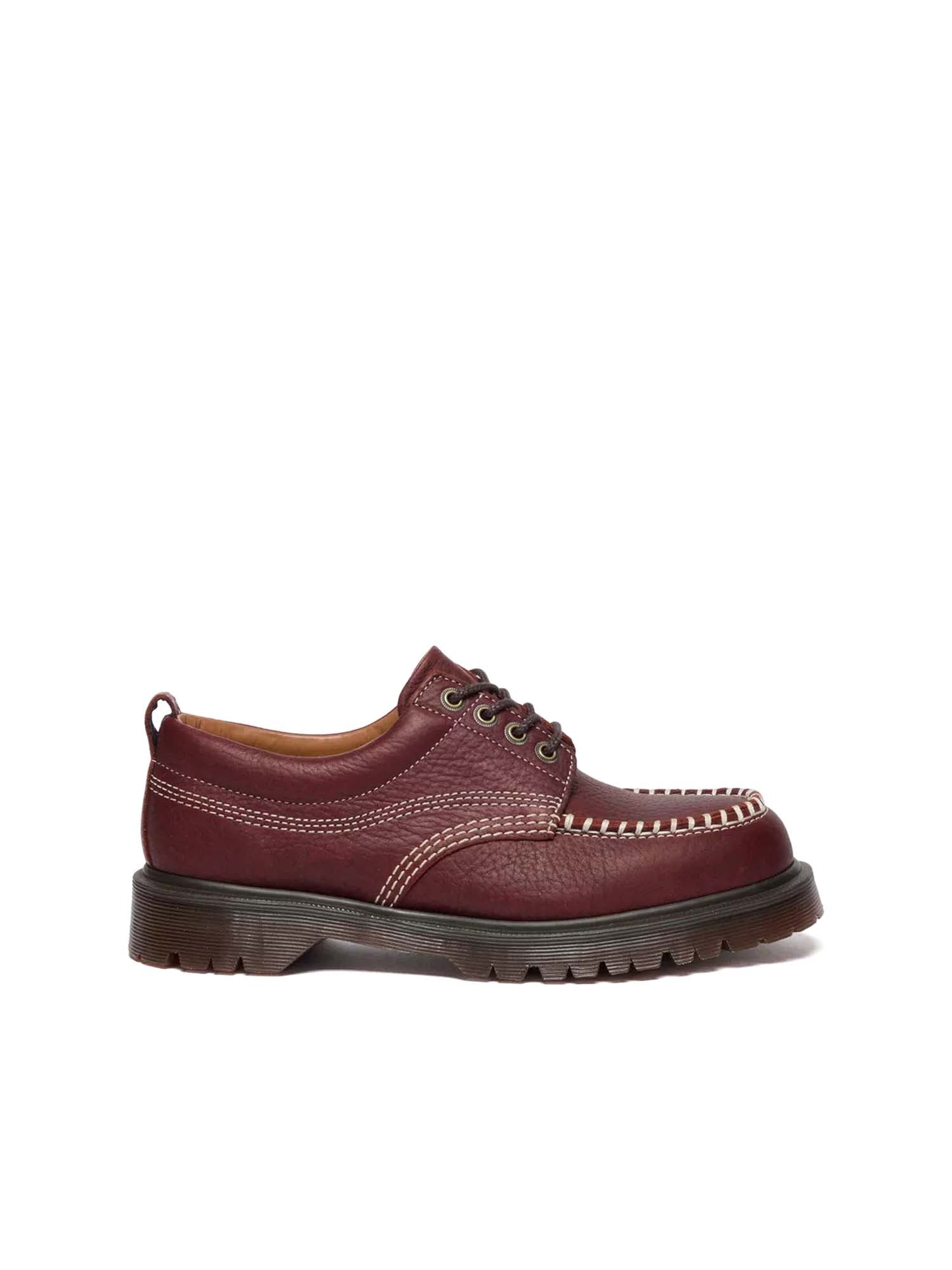 Scarpe Lowell Moc Toe in pelle Wild Grain