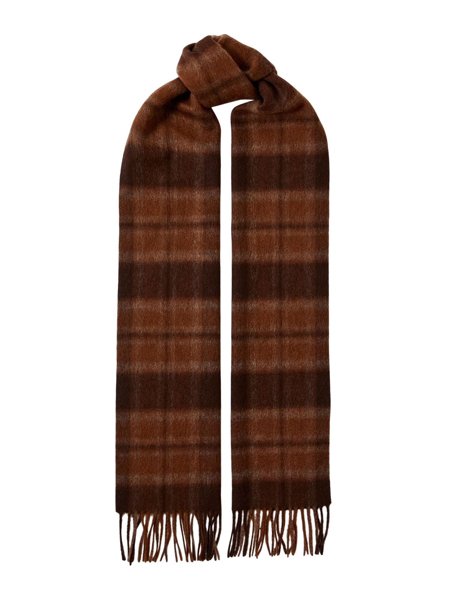 Écharpe en laine à carreaux Slhtope