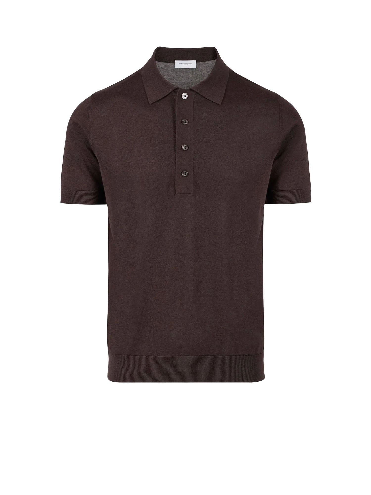 Silk Cotton Polo Shirt