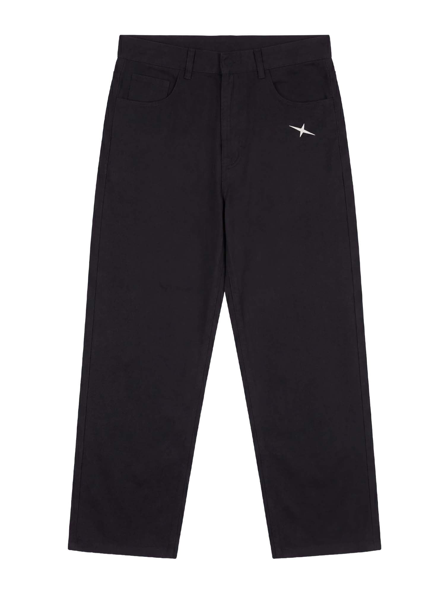 Pantalon superposé taille contrastée