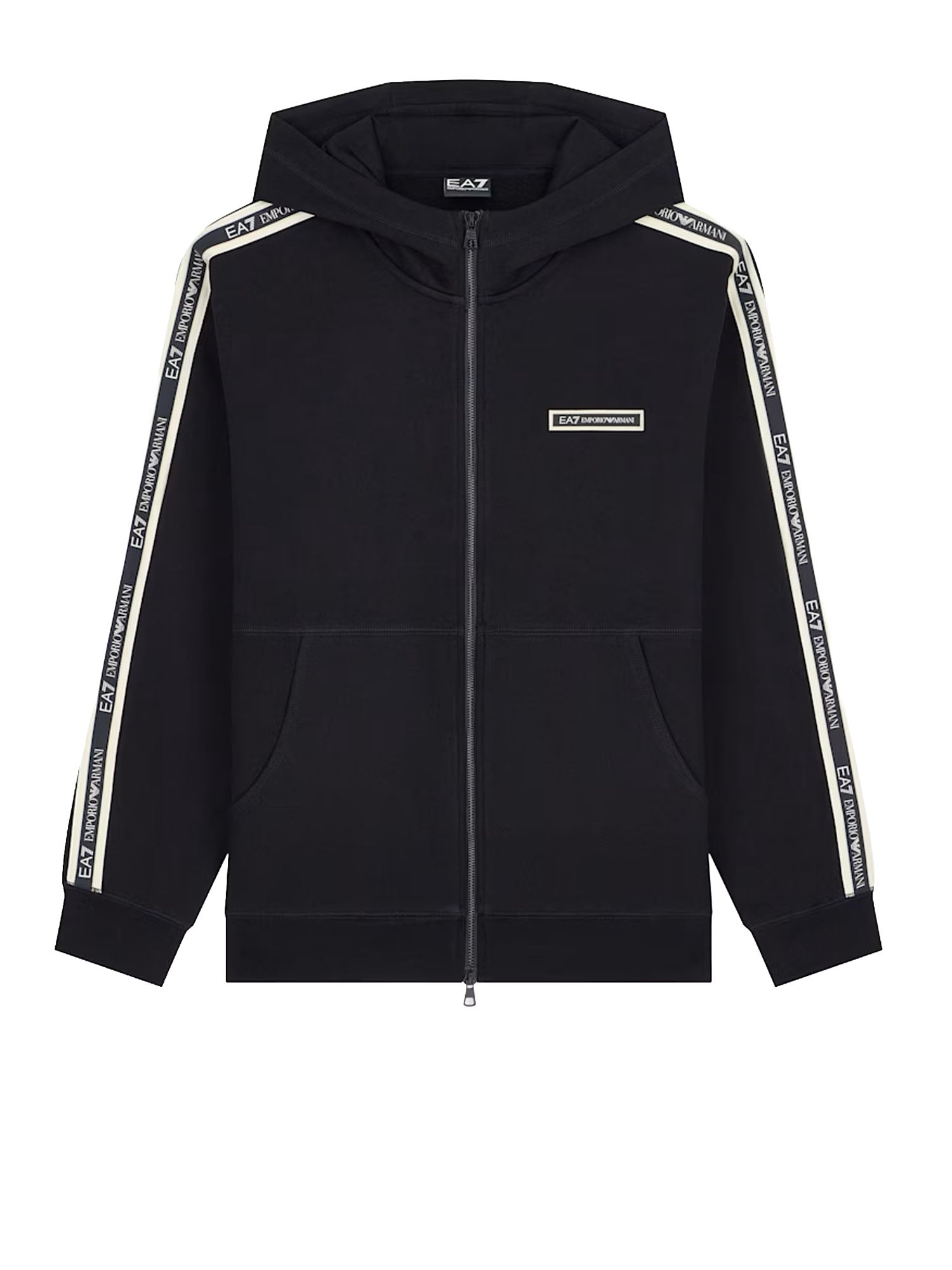 Felpa Logo Series con cappuccio e zip in cotone