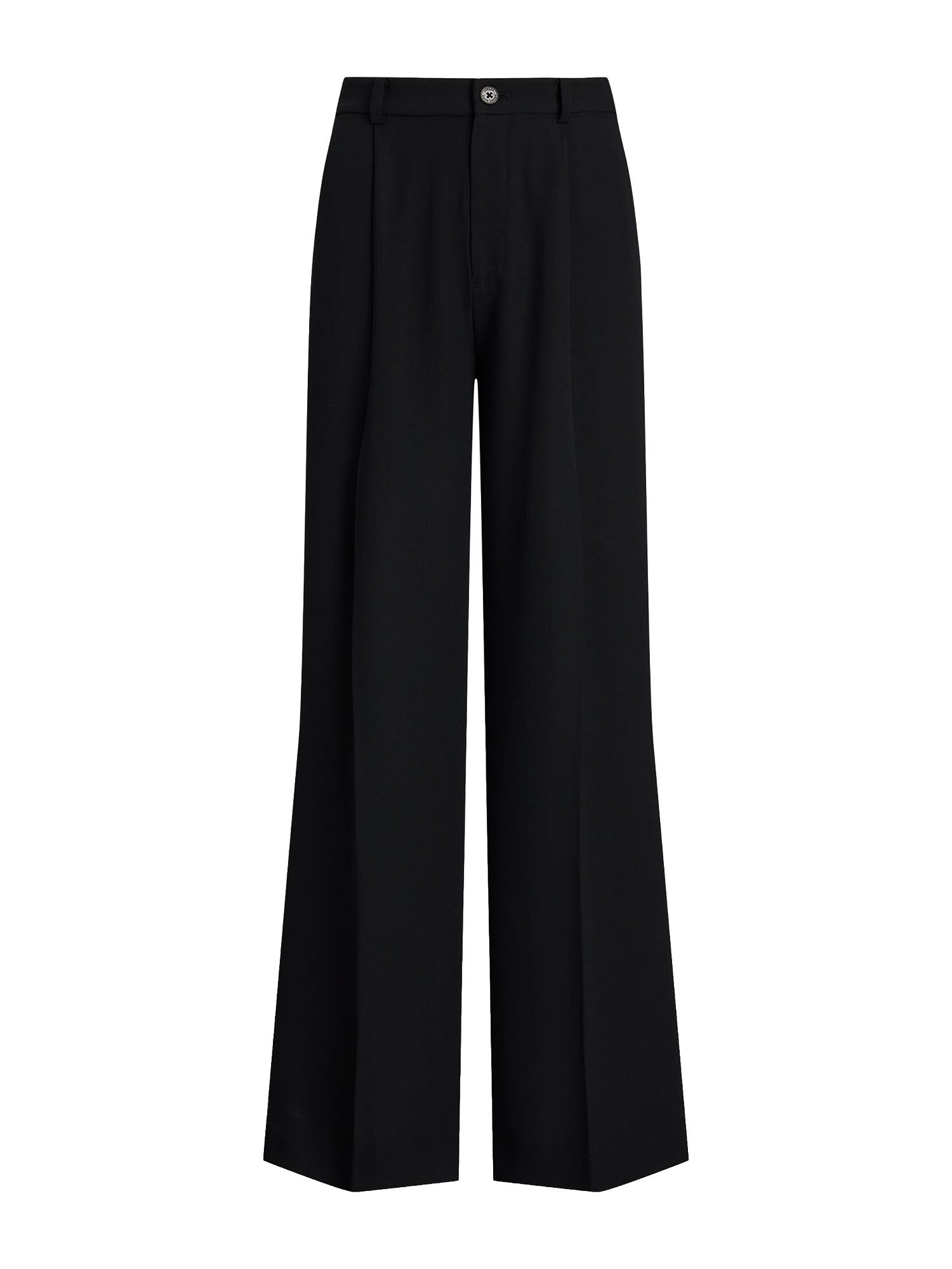 Pantaloni Double-Faced Georgette Wide-Leg