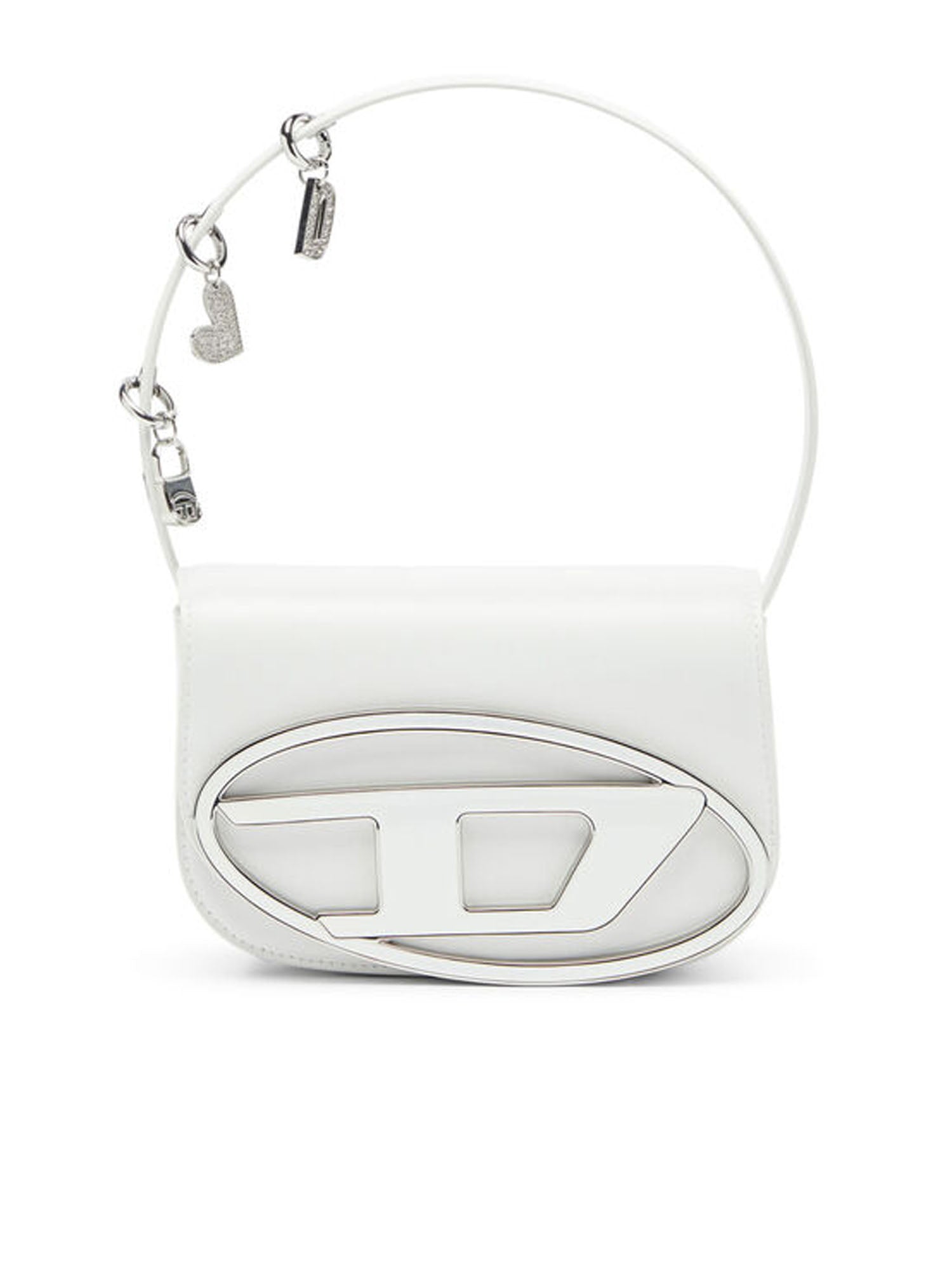 1DR -Iconica borsa a spalla in pelle con charms sul manico