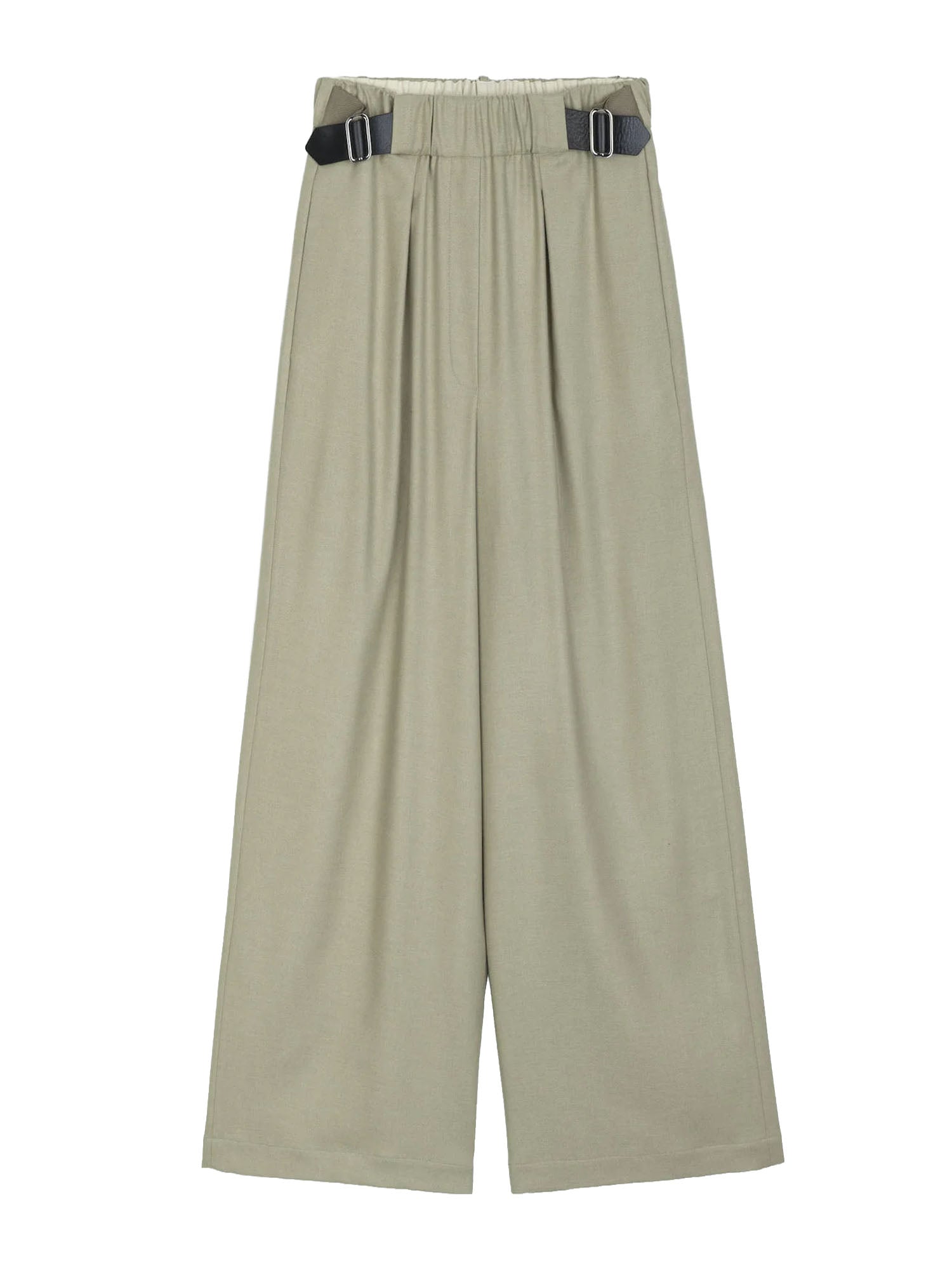 Pantalon avec embout en cuir