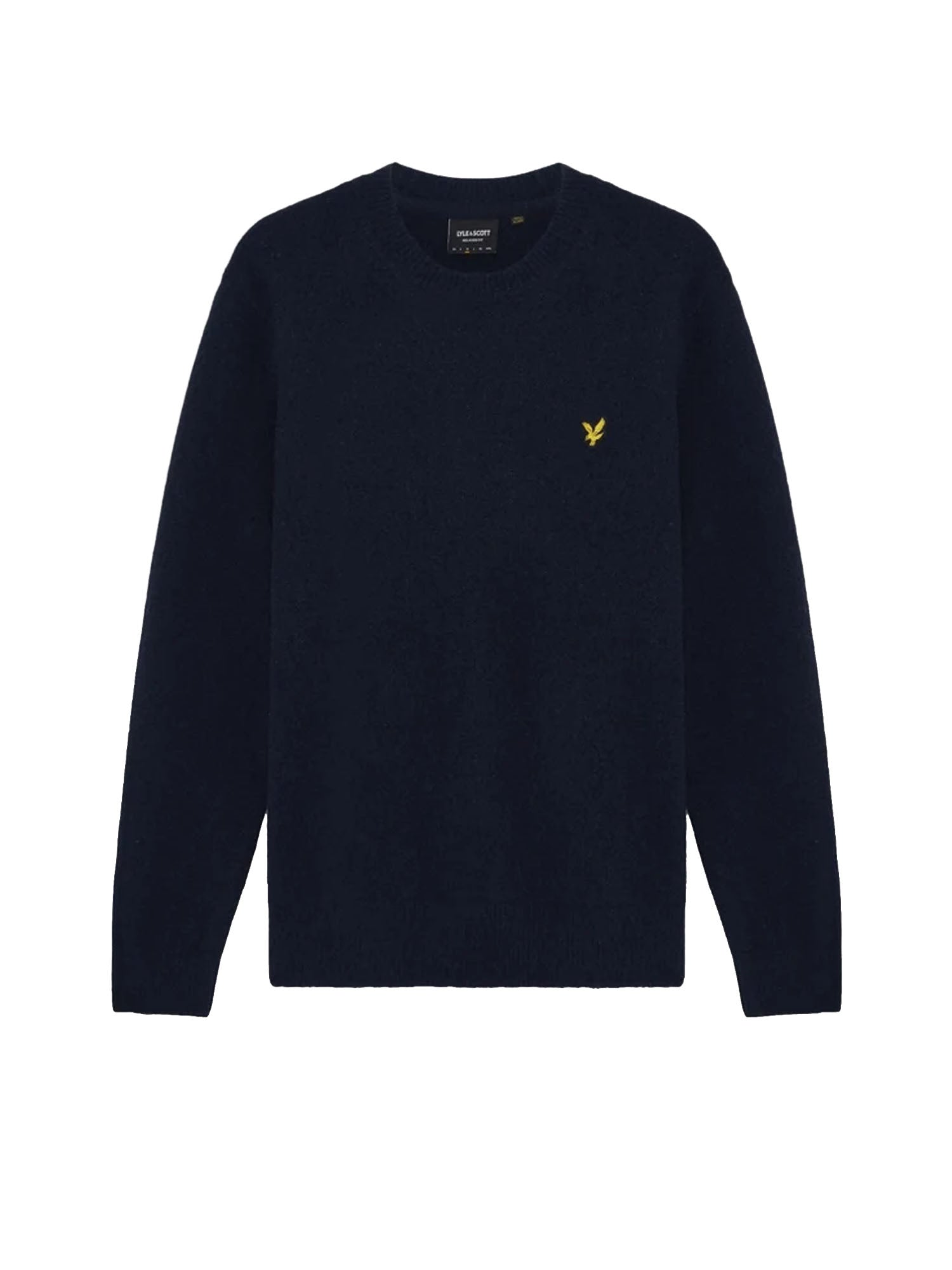 Maglione a girocollo in tessuto spazzolato