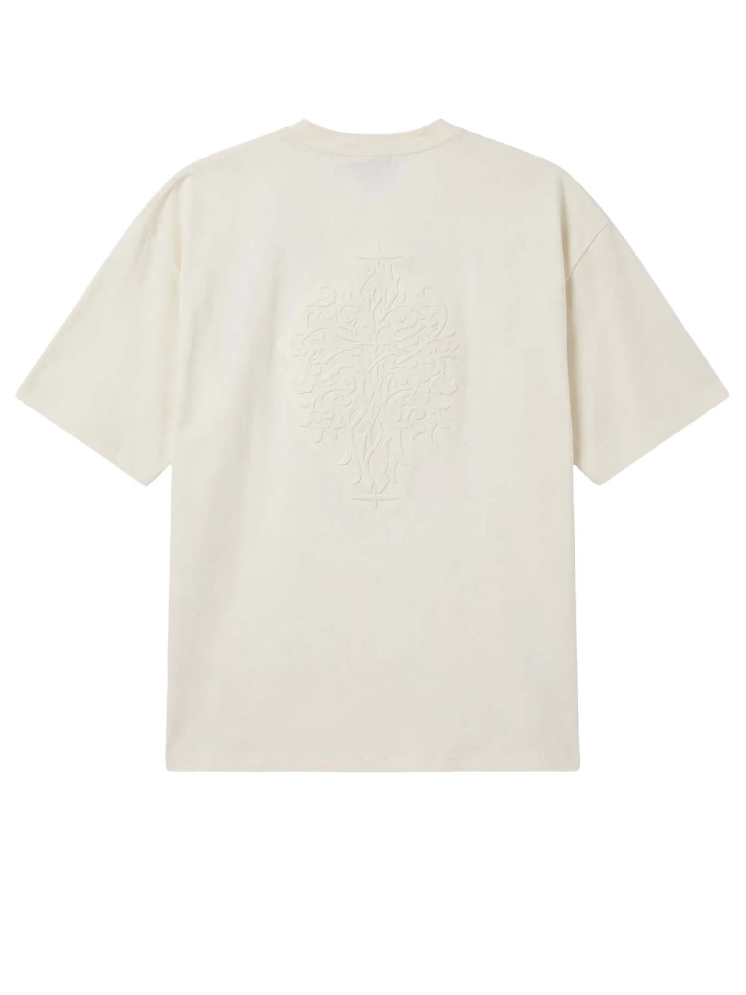 T-shirt con motivo in rilievo