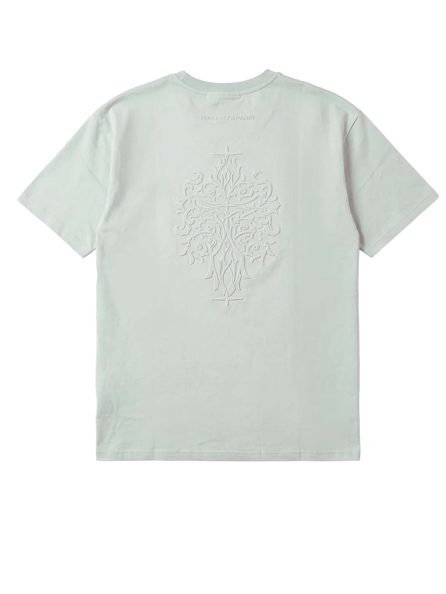 T-shirt con motivo in rilievo