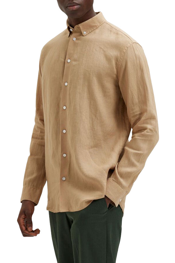 Slhregkylian-Linen Shirt Ls B