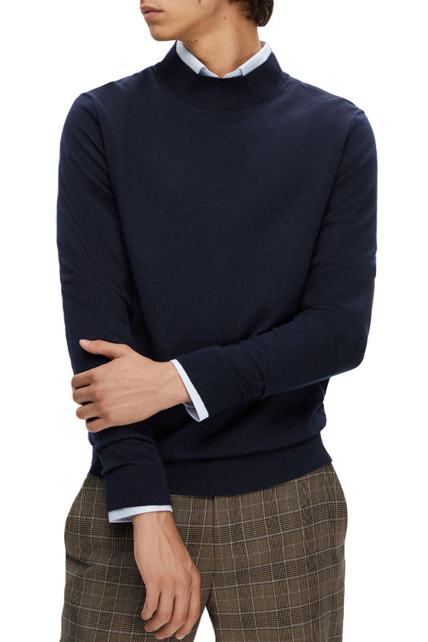 SLHTOWN MERINO COOLMAX KNIT MOCK