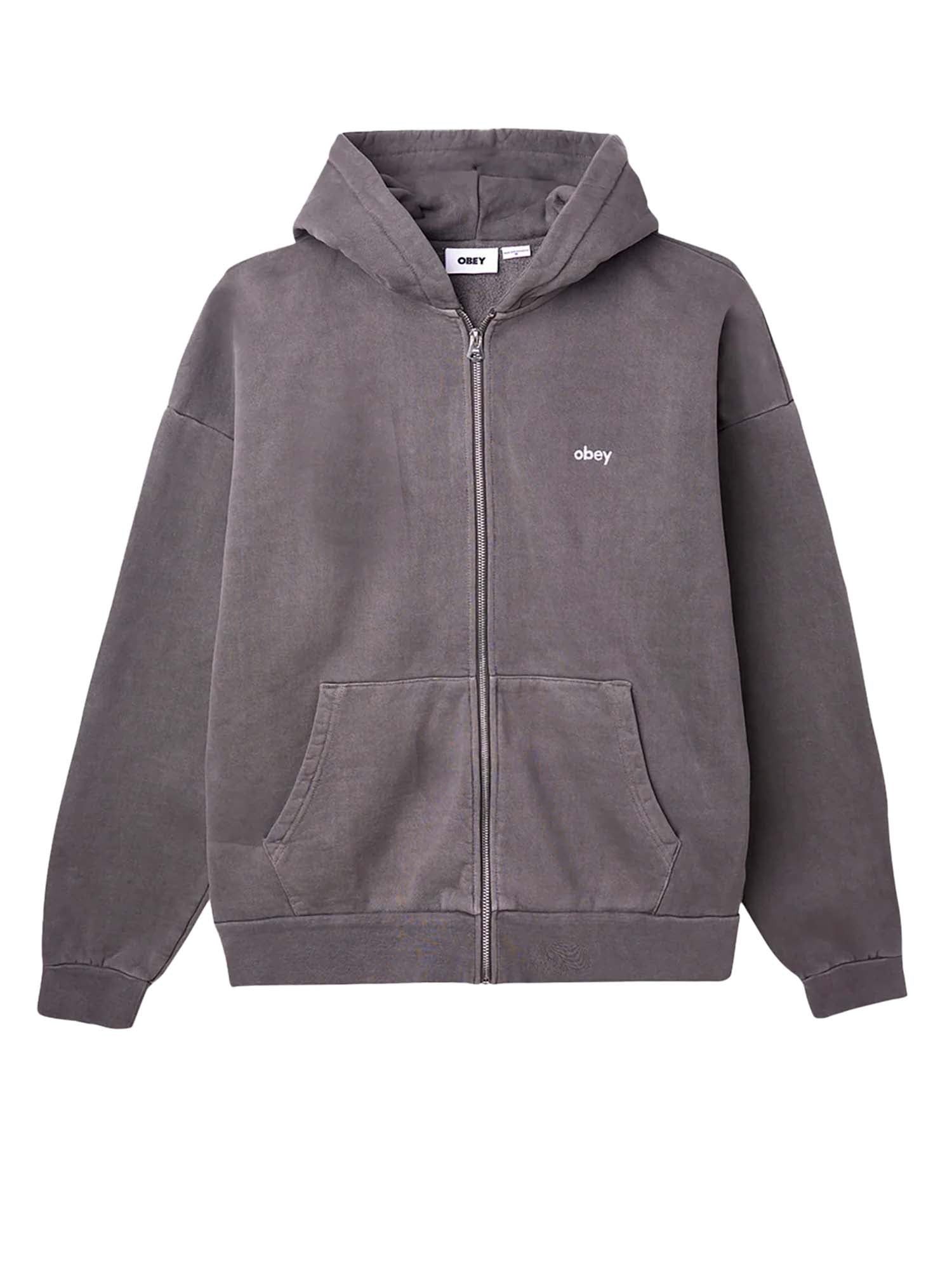 Lowercase Pigment Zip Hood Fleece Pigment