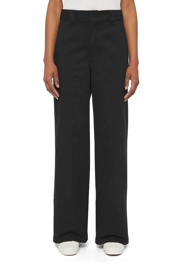 Dickies Pantaloni Wide Leg Work Donna Nero