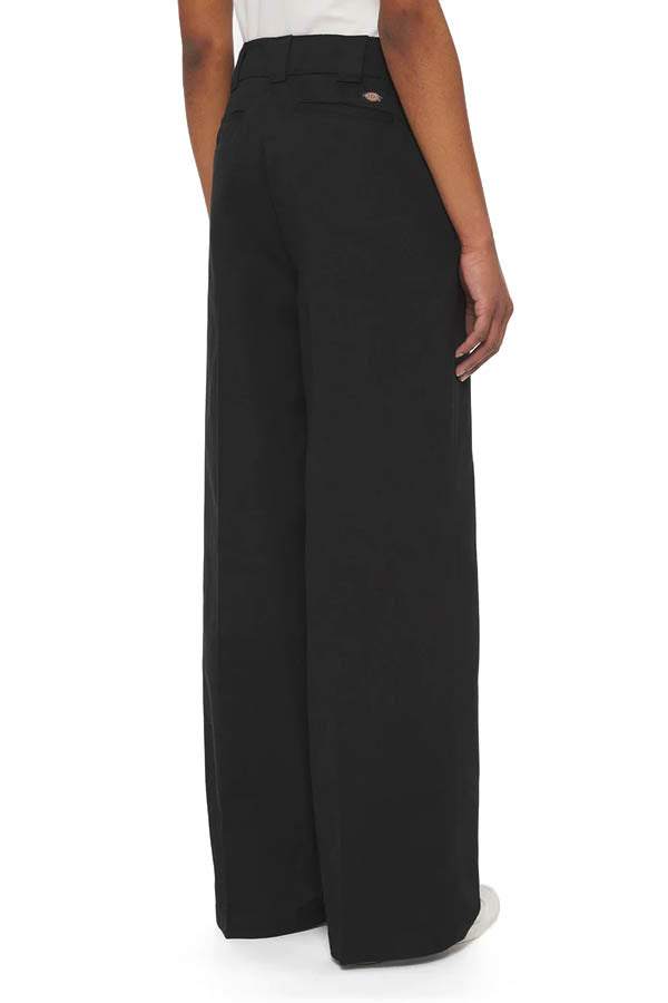 Dickies Pantaloni Wide Leg Work Donna Nero