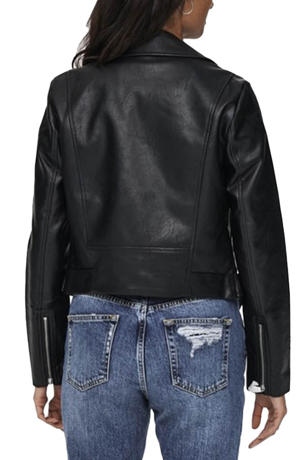 Only Giacca in similpelle Vera Nero