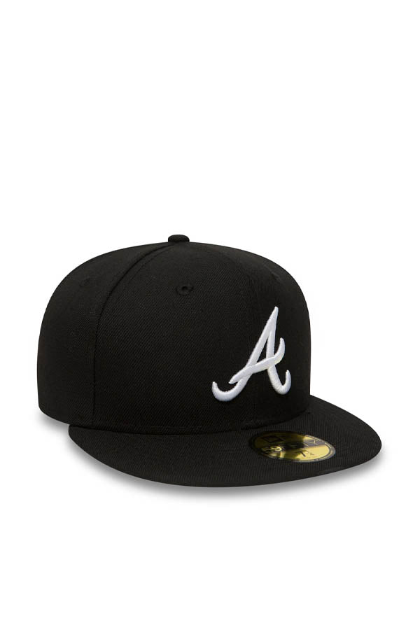 New Era Cappellino Atlanta Braves Nero 59FIFTY Essential Nero