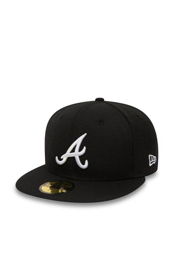 New Era Cappellino Atlanta Braves Nero 59FIFTY Essential Nero