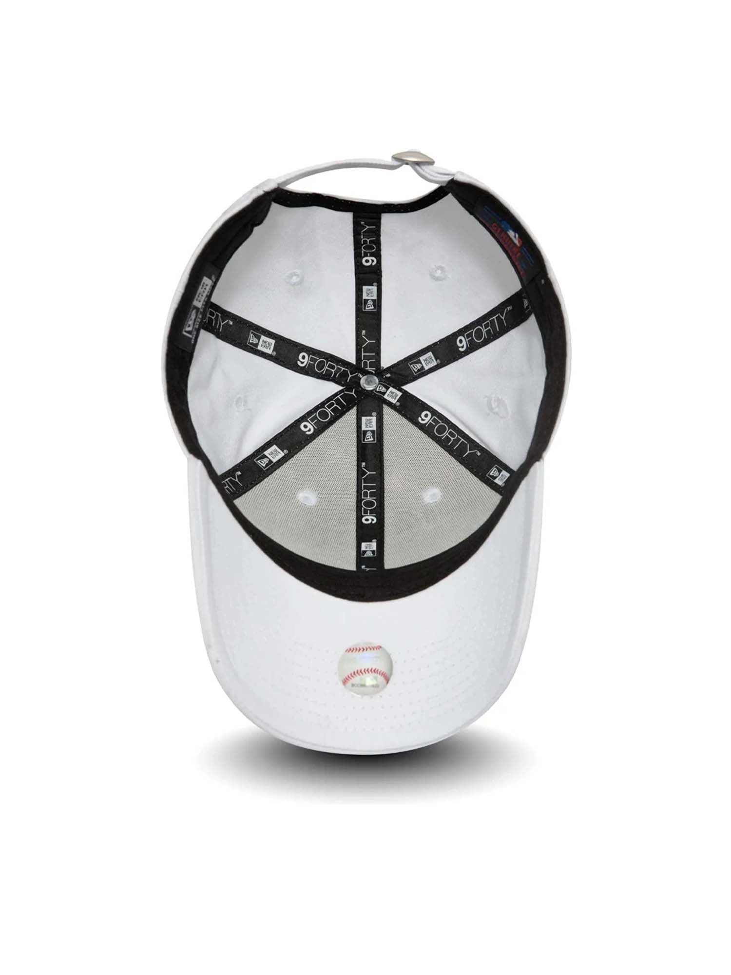 New Era Cappello 9FORTY Regolabile New York Yankees Essential Donna Bianco