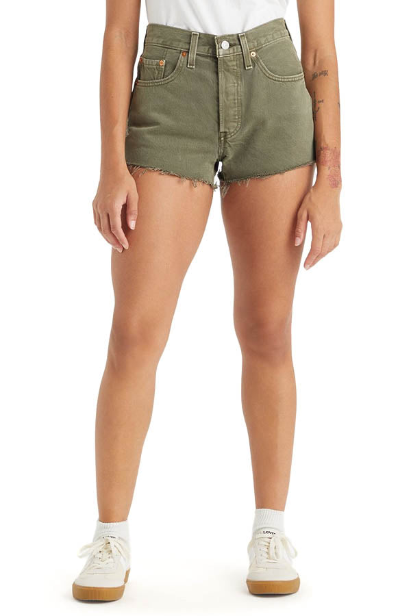 501® Original high-waisted denim shorts