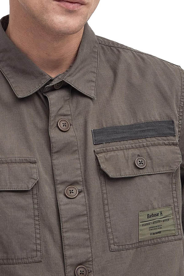 Barbour Overshirt Bidlam Grigio