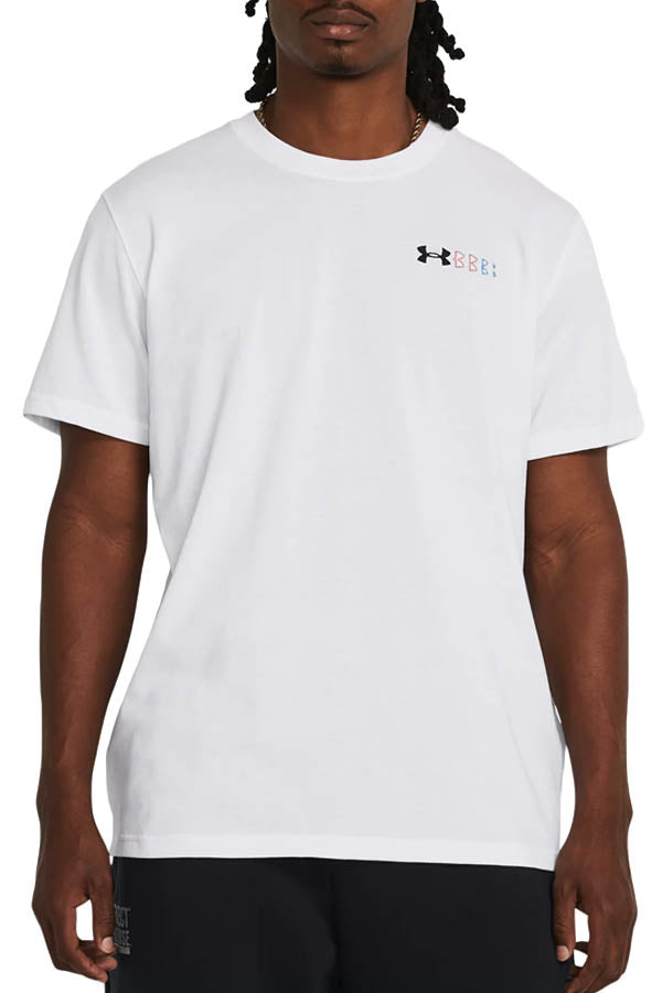 UA Heavyweight Left Chest Logo Repeat Short Sleeve Shirt