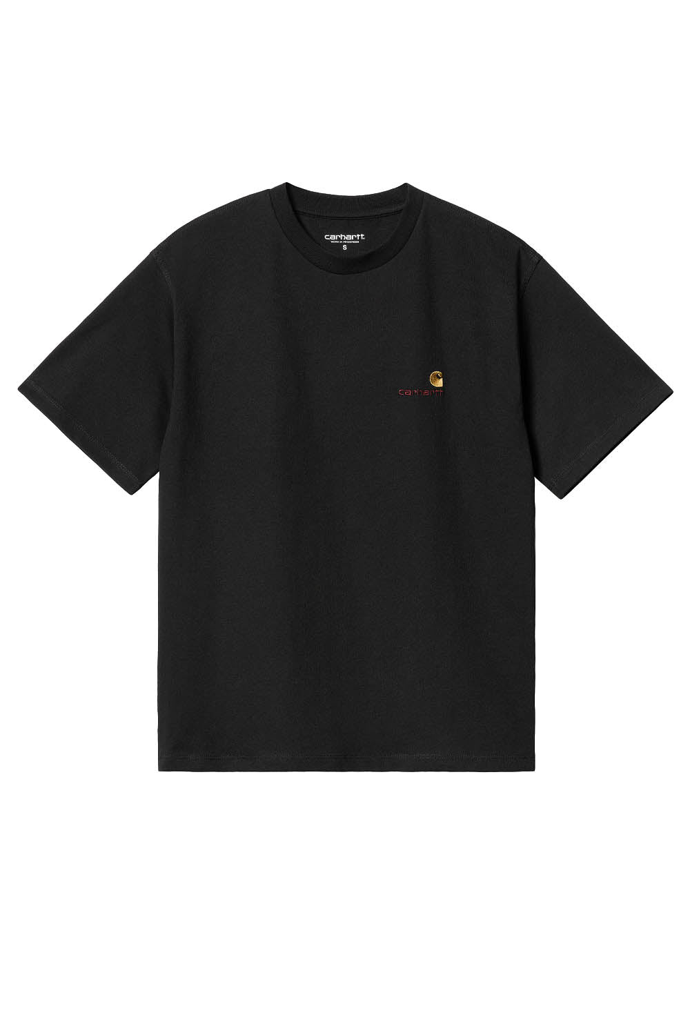 Carhartt Wip W' S/S American Script T-Shirt Nero