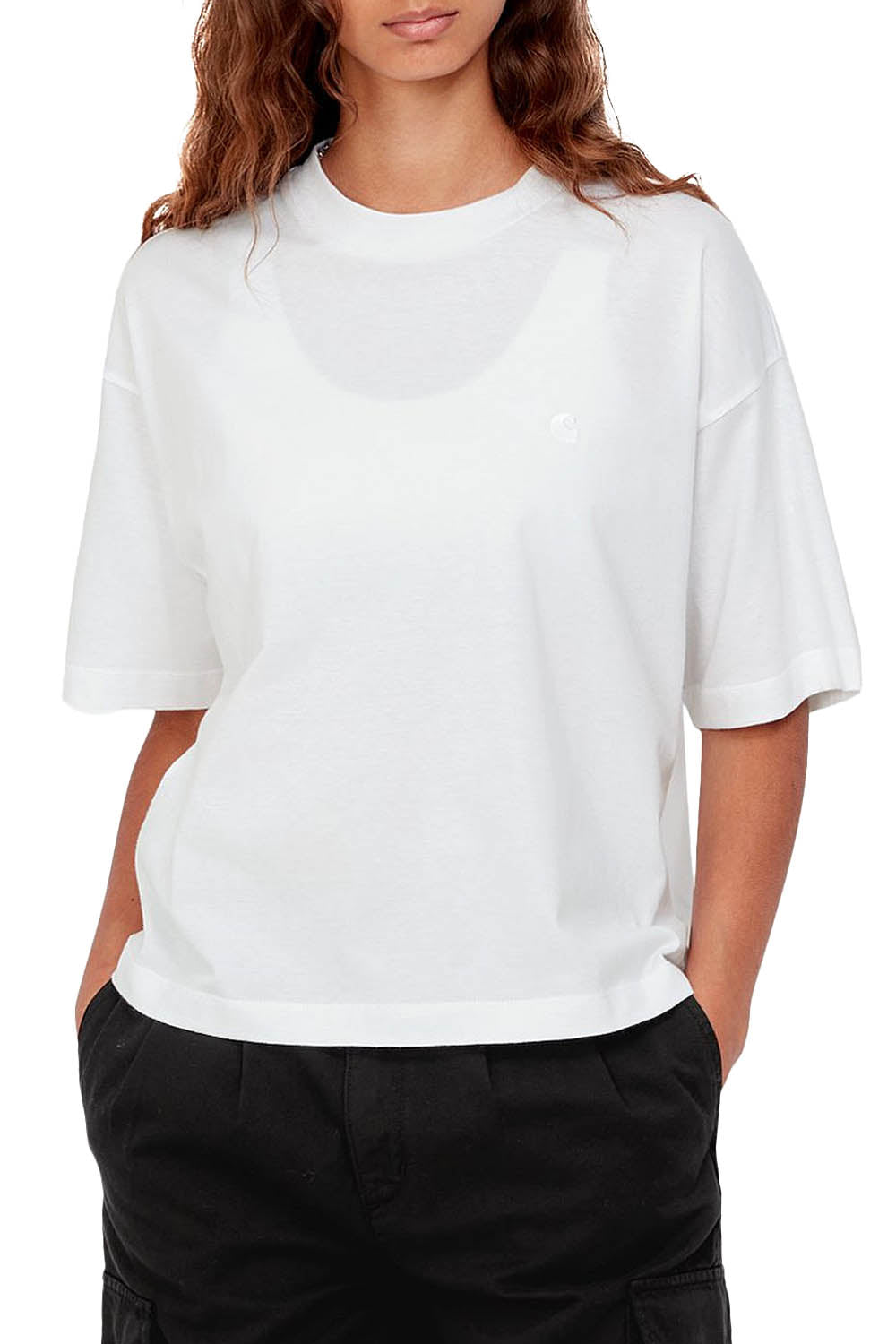 Carhartt Wip W' S/S Chester T-Shirt Bianco