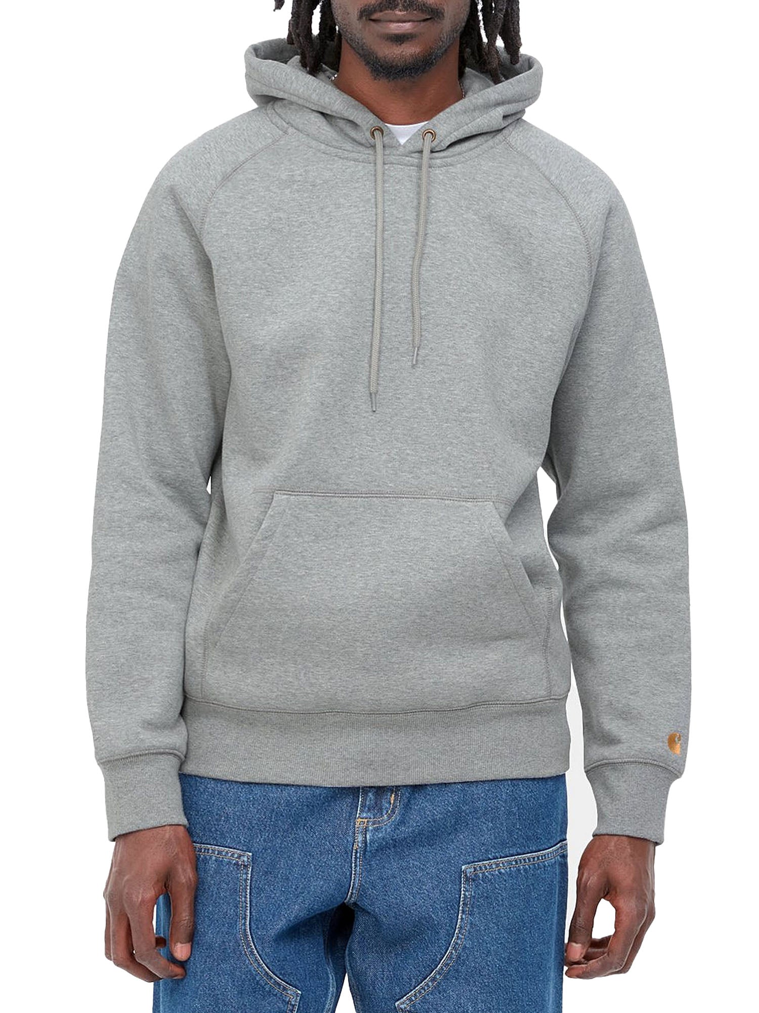 Carhartt Wip Hooded Chase Sweatshirt Grigio