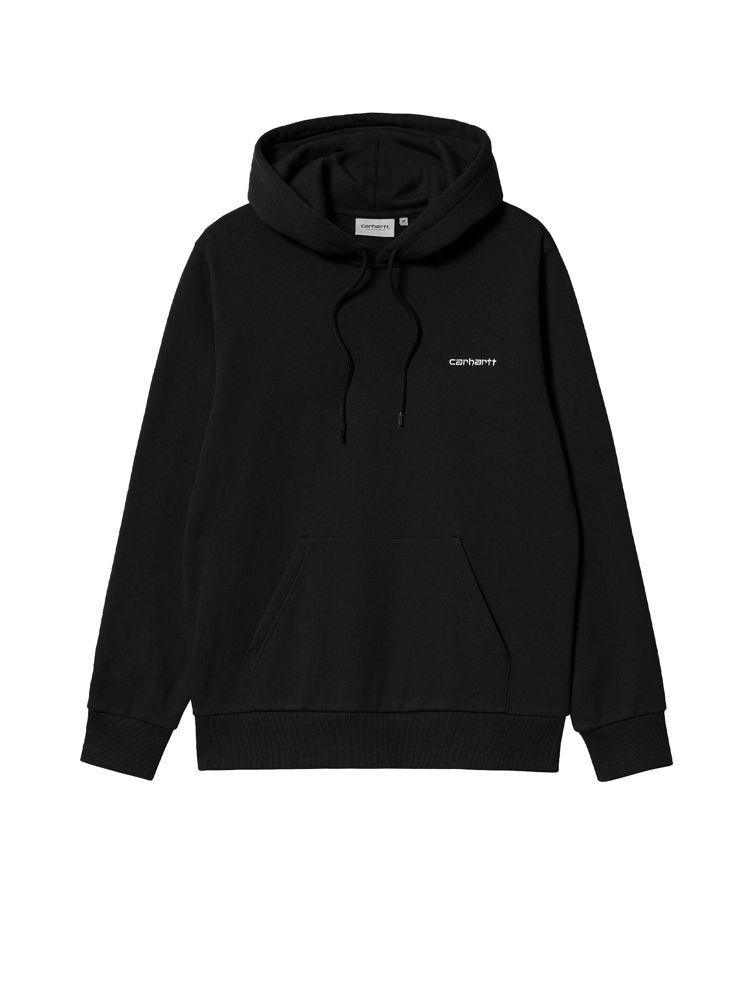 Carhartt Wip Hooded Script Embroidery Sweat Nero