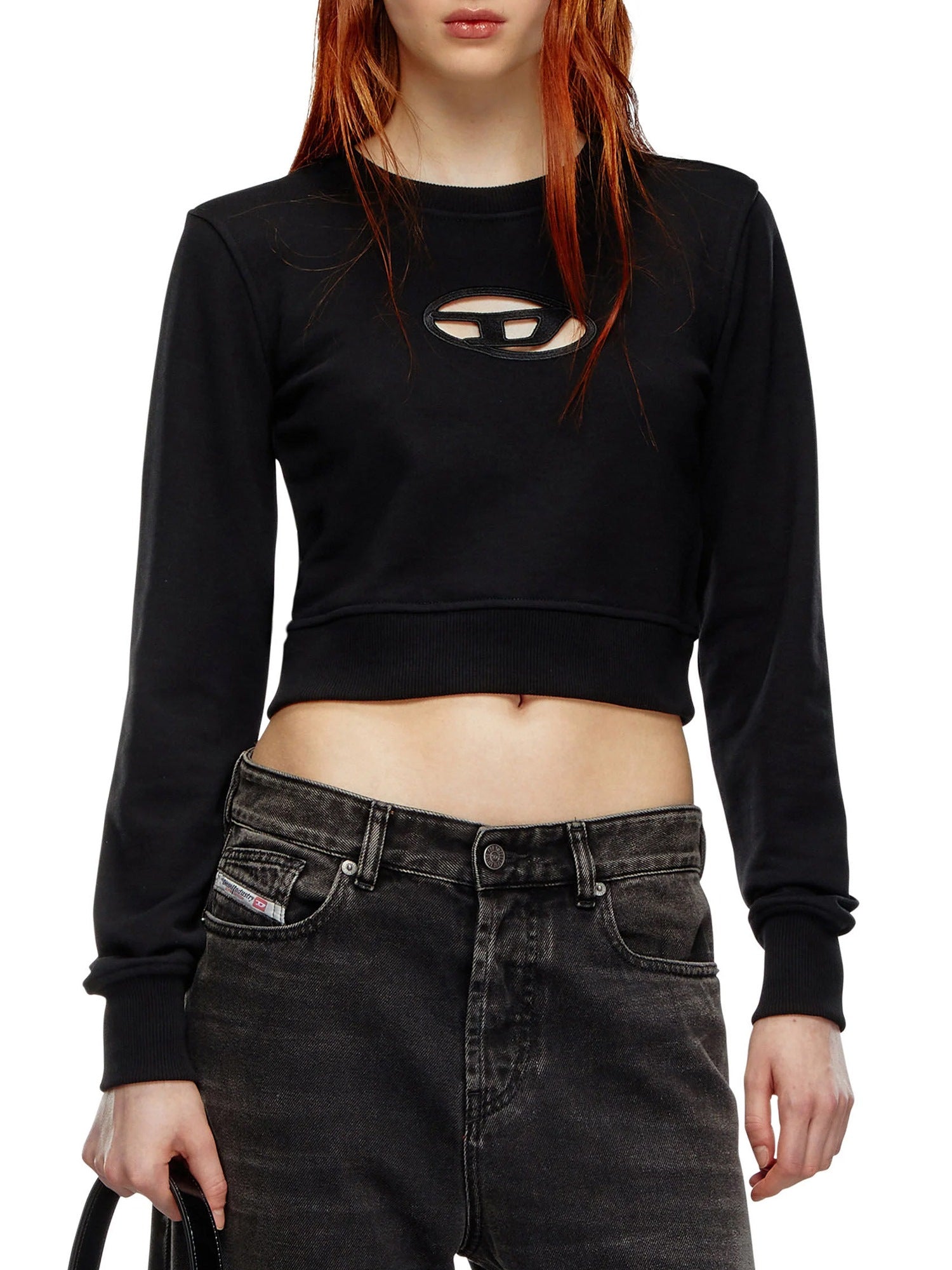 Diesel Felpa F-Slimmy Od Nero