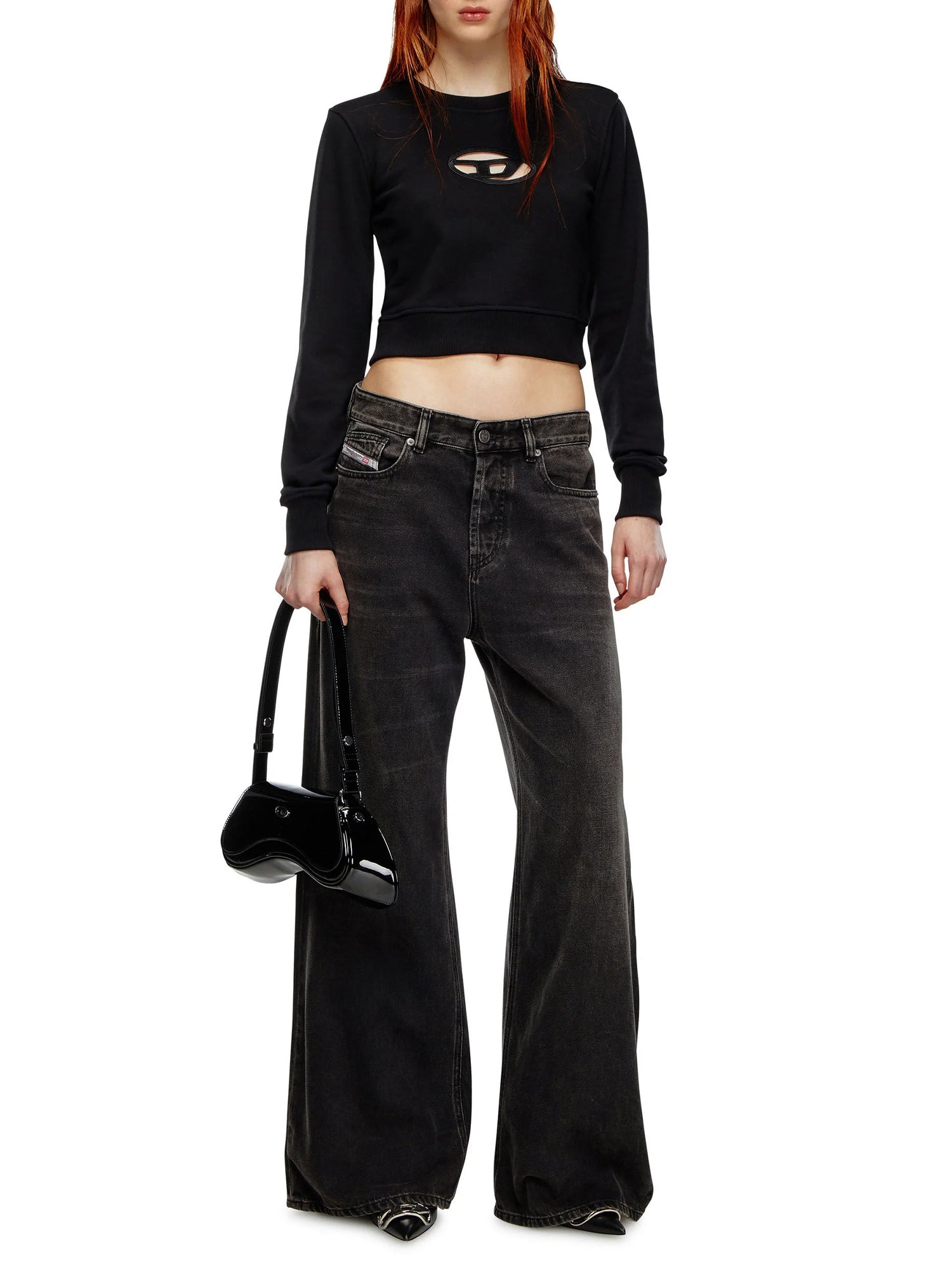 Diesel Felpa F-Slimmy Od Nero