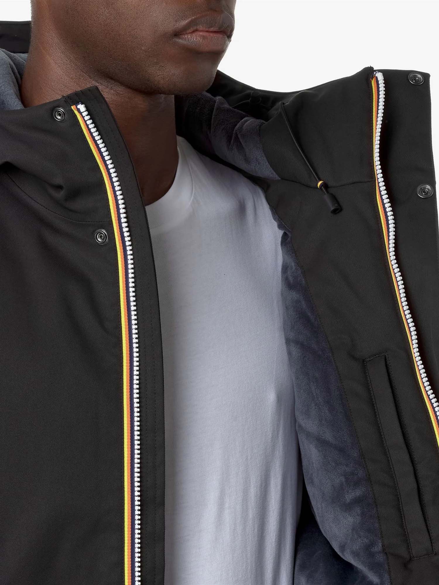 K-way Jacko Twill Marmotta Nero