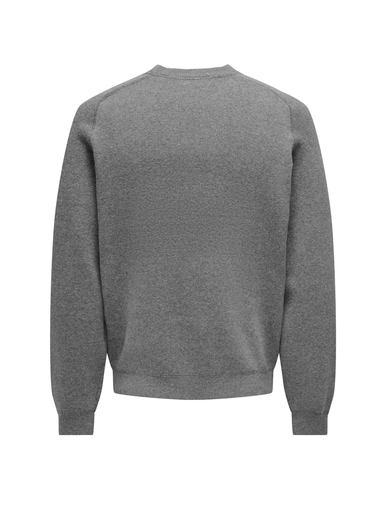 Only & Sons Maglione Pin Girocollo Grigio