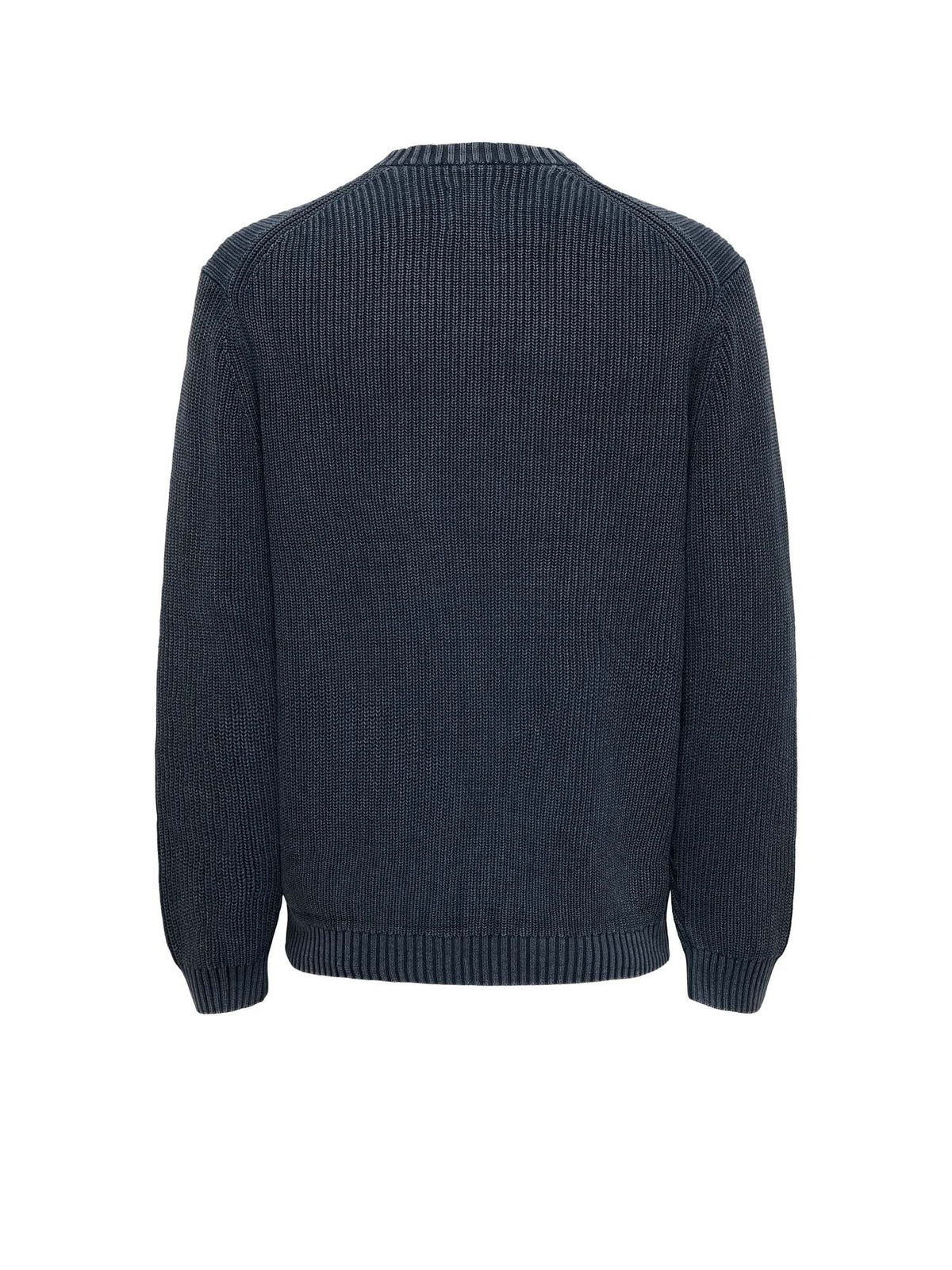 Only & Sons Onsrosu Reg 7 Wash Crew Knit WW Blu