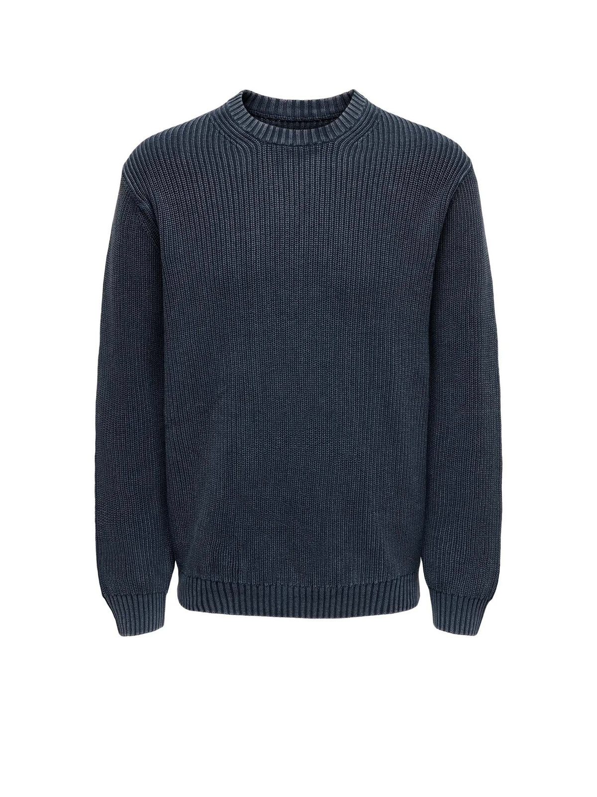 Only & Sons Onsrosu Reg 7 Wash Crew Knit WW Blu