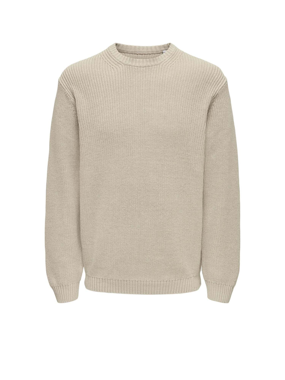 Only & Sons Onsrosu Reg 7 Wash Crew Knit WW Grigio