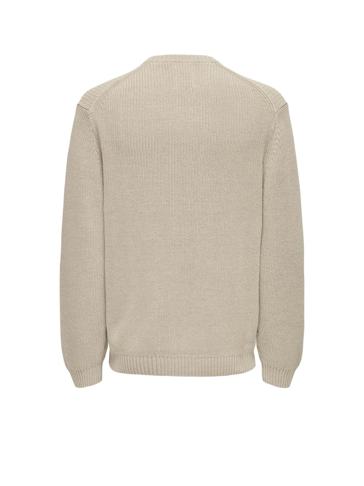 Only & Sons Onsrosu Reg 7 Wash Crew Knit WW Grigio