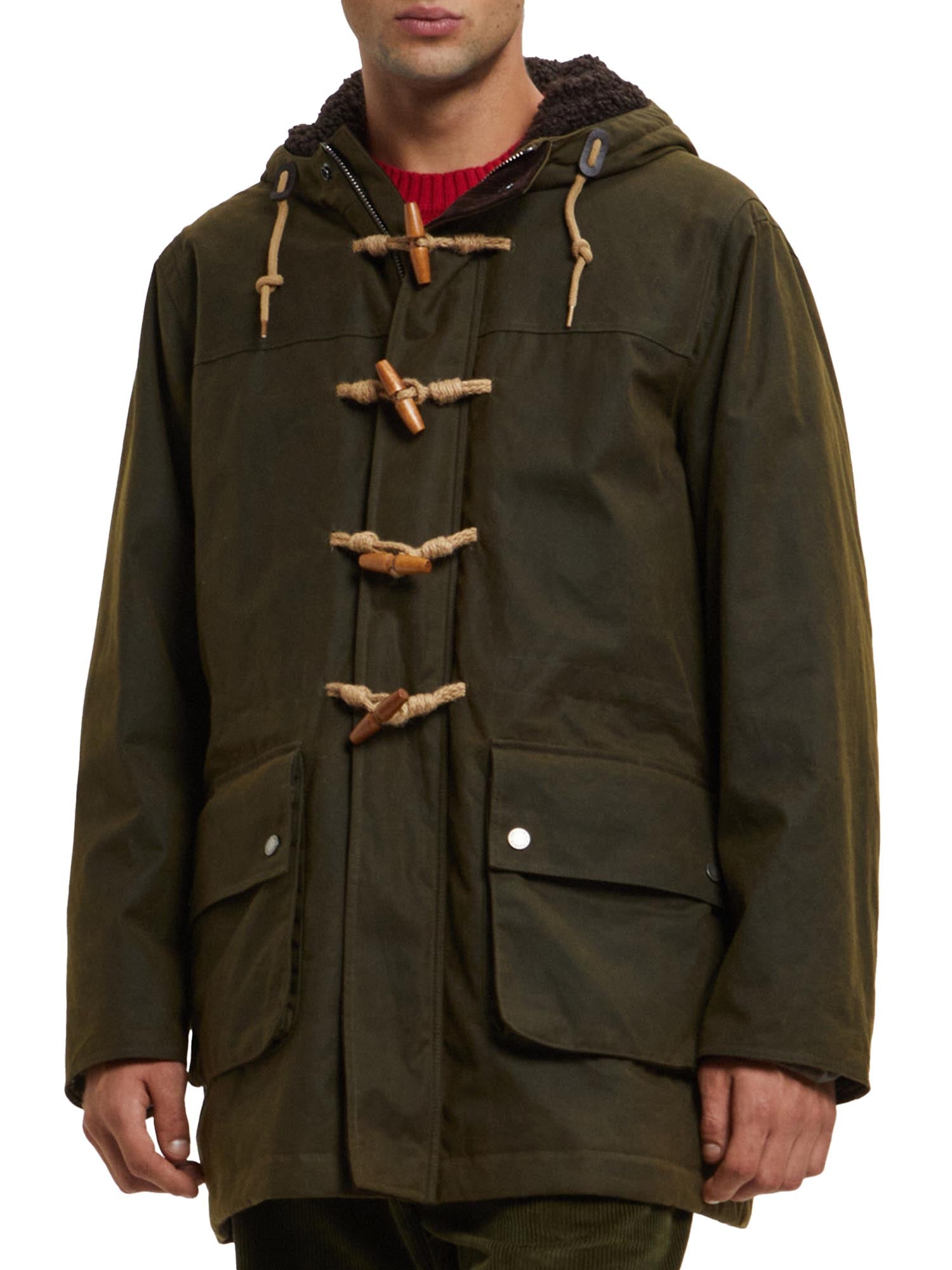 Baracuta Giacca cerata Duffle Coat Verde