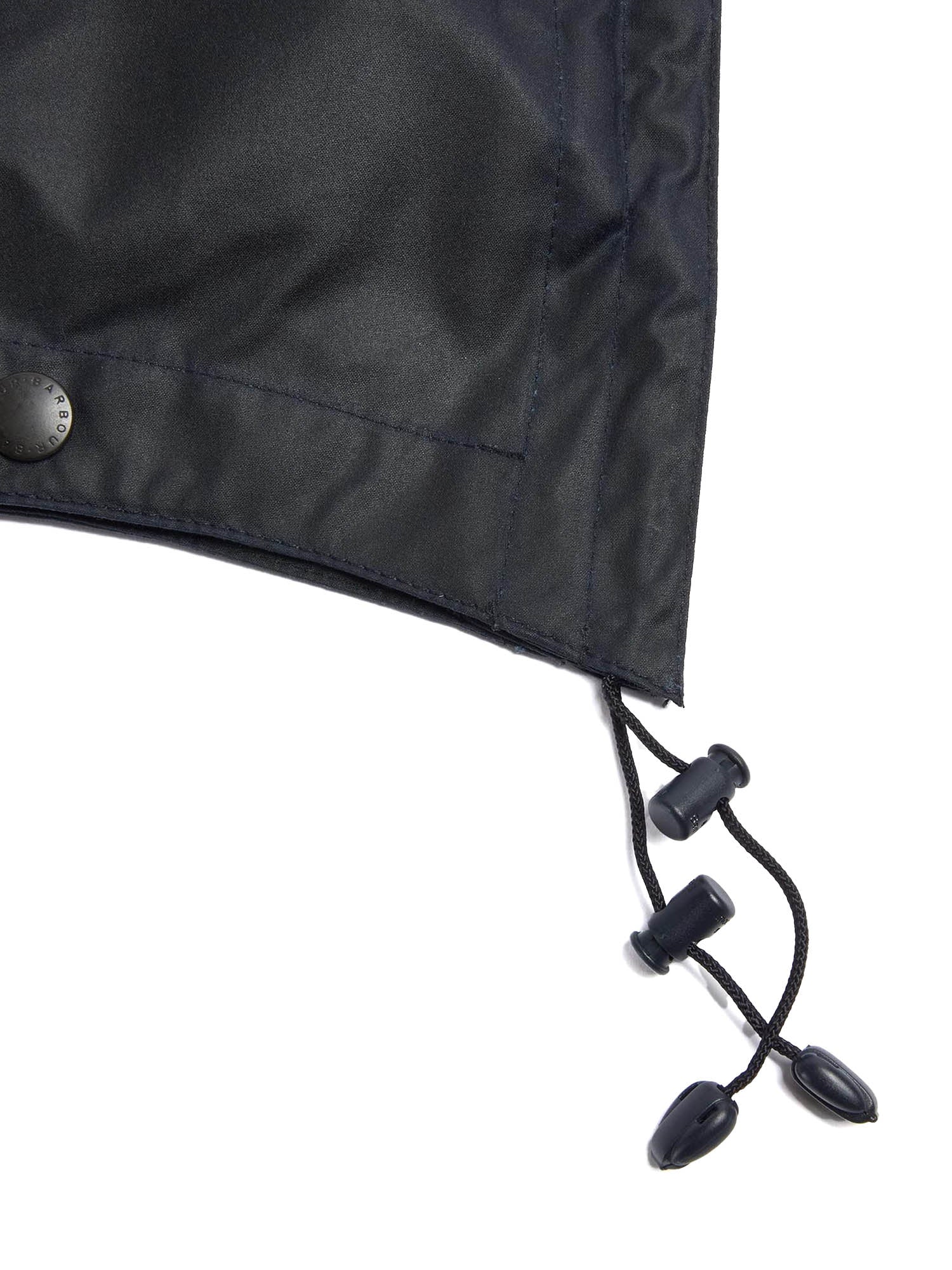Barbour Cappuccio in cotone cerato Blu