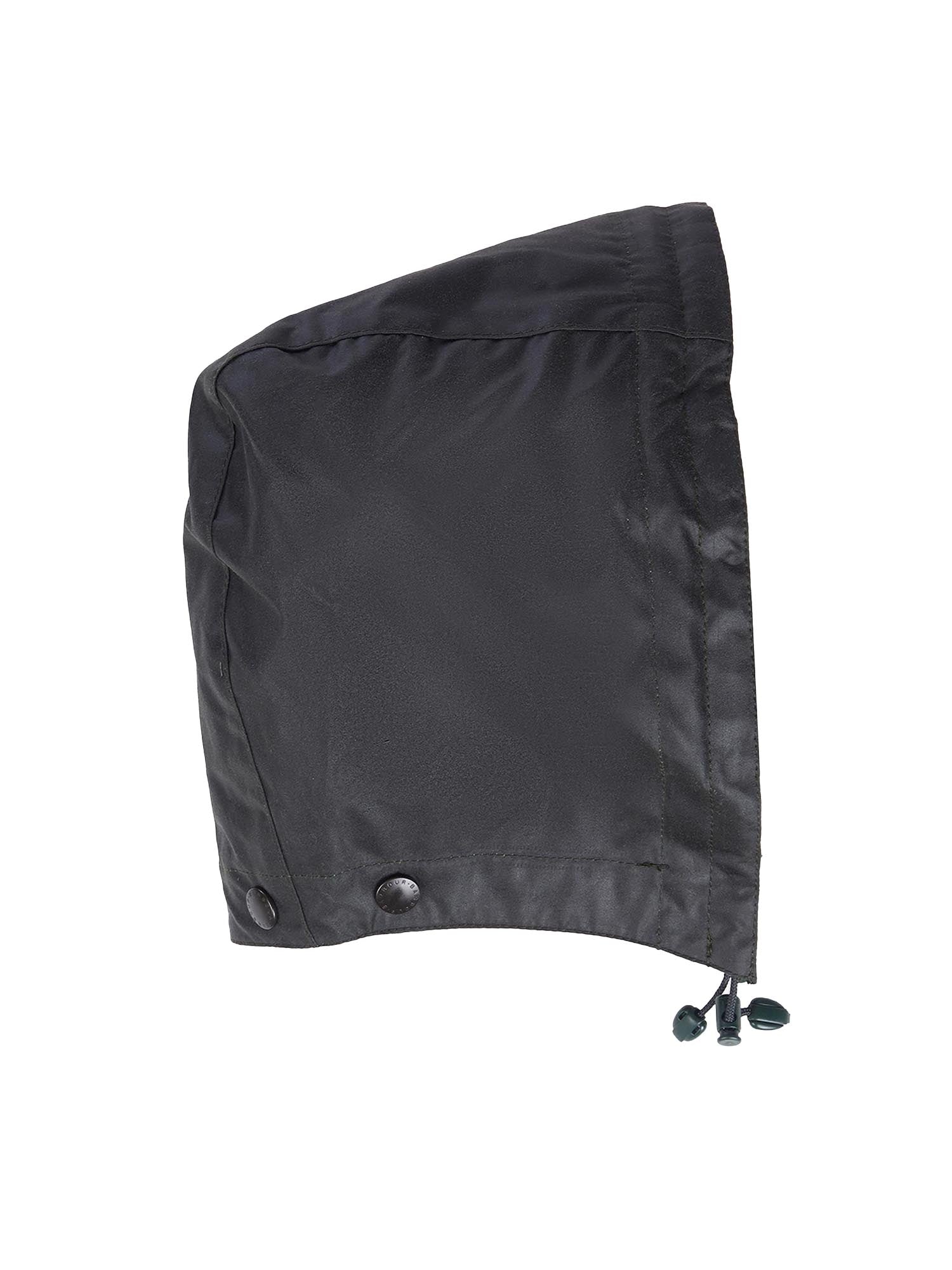 Waxed cotton hood