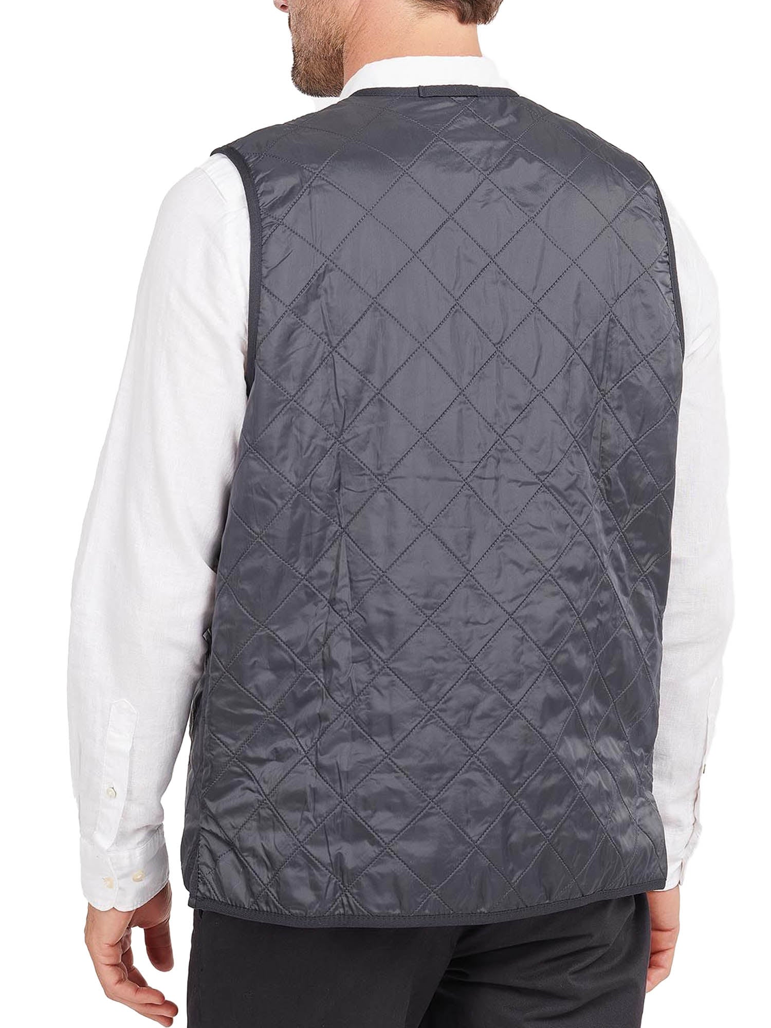 Barbour Gilet trapuntato/fodera con zip Polarquilt Blu