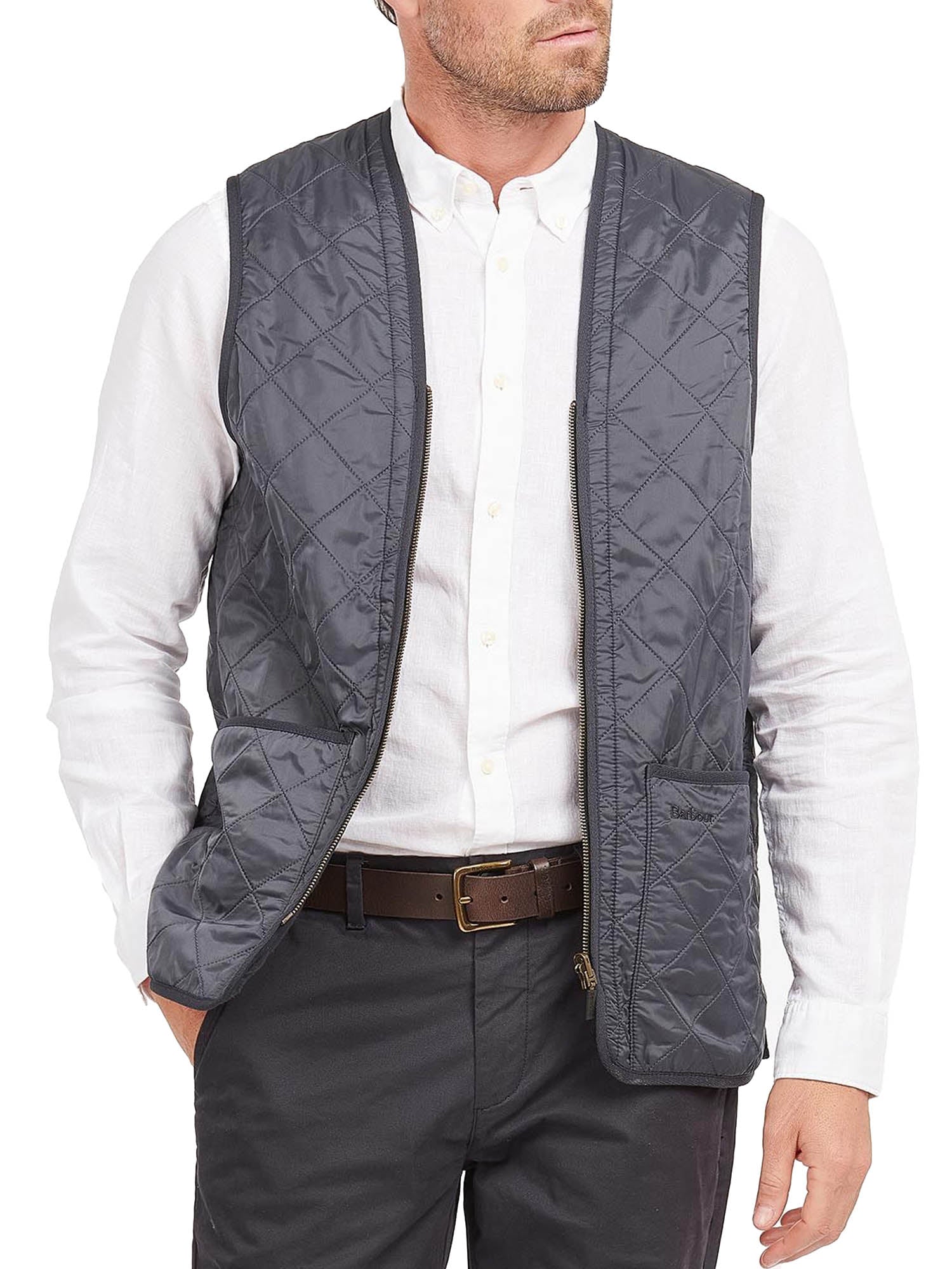 Barbour Gilet trapuntato/fodera con zip Polarquilt Blu
