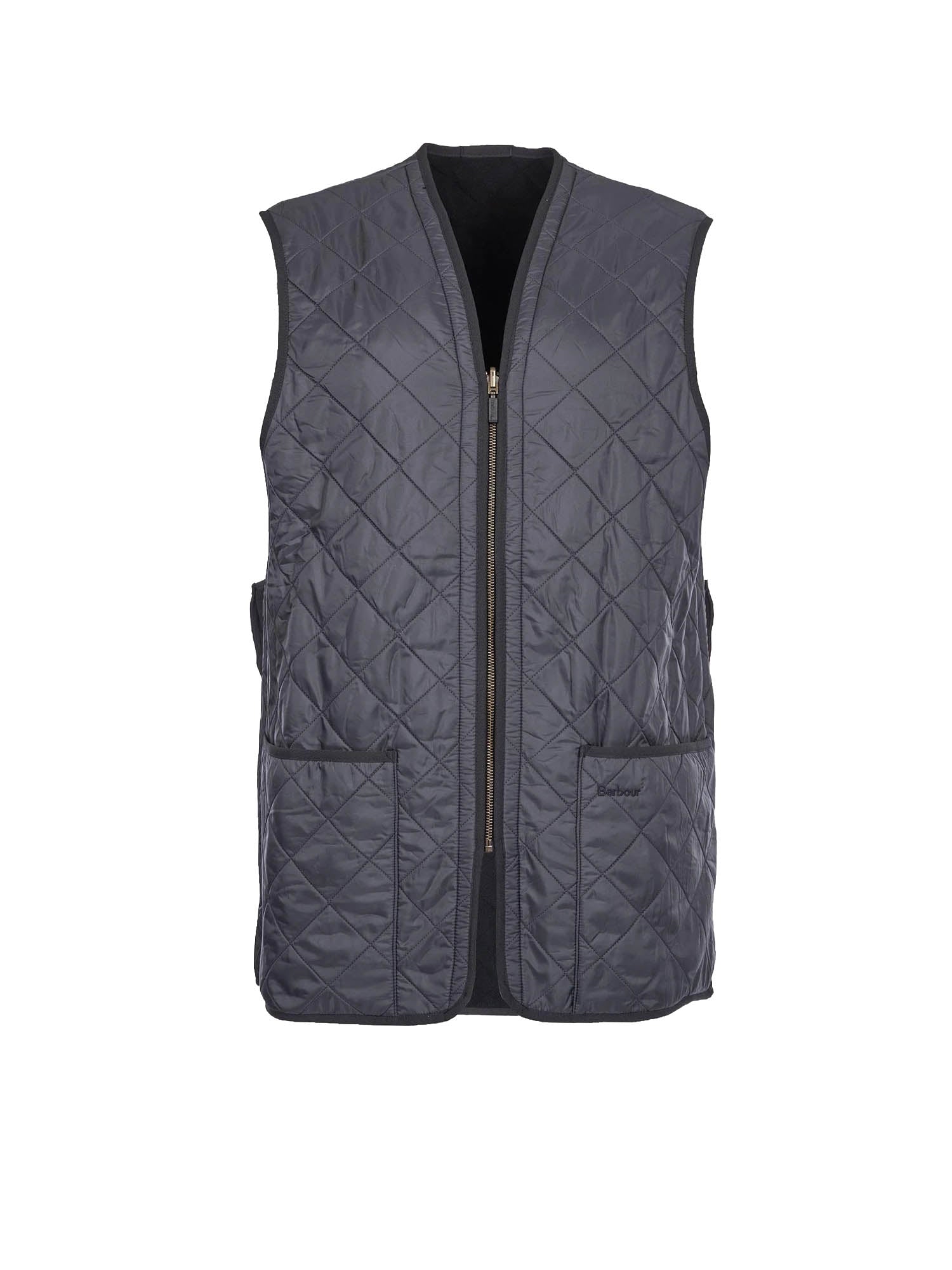 Barbour Gilet trapuntato/fodera con zip Polarquilt Blu