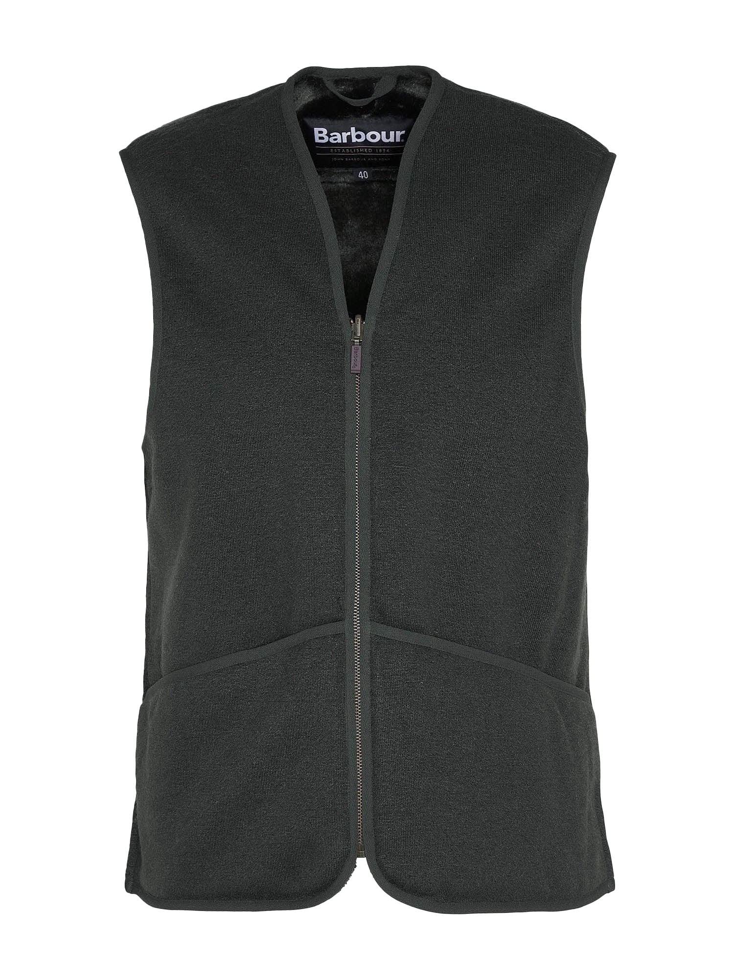 Gilet/fodera in pile caldo con cerniera