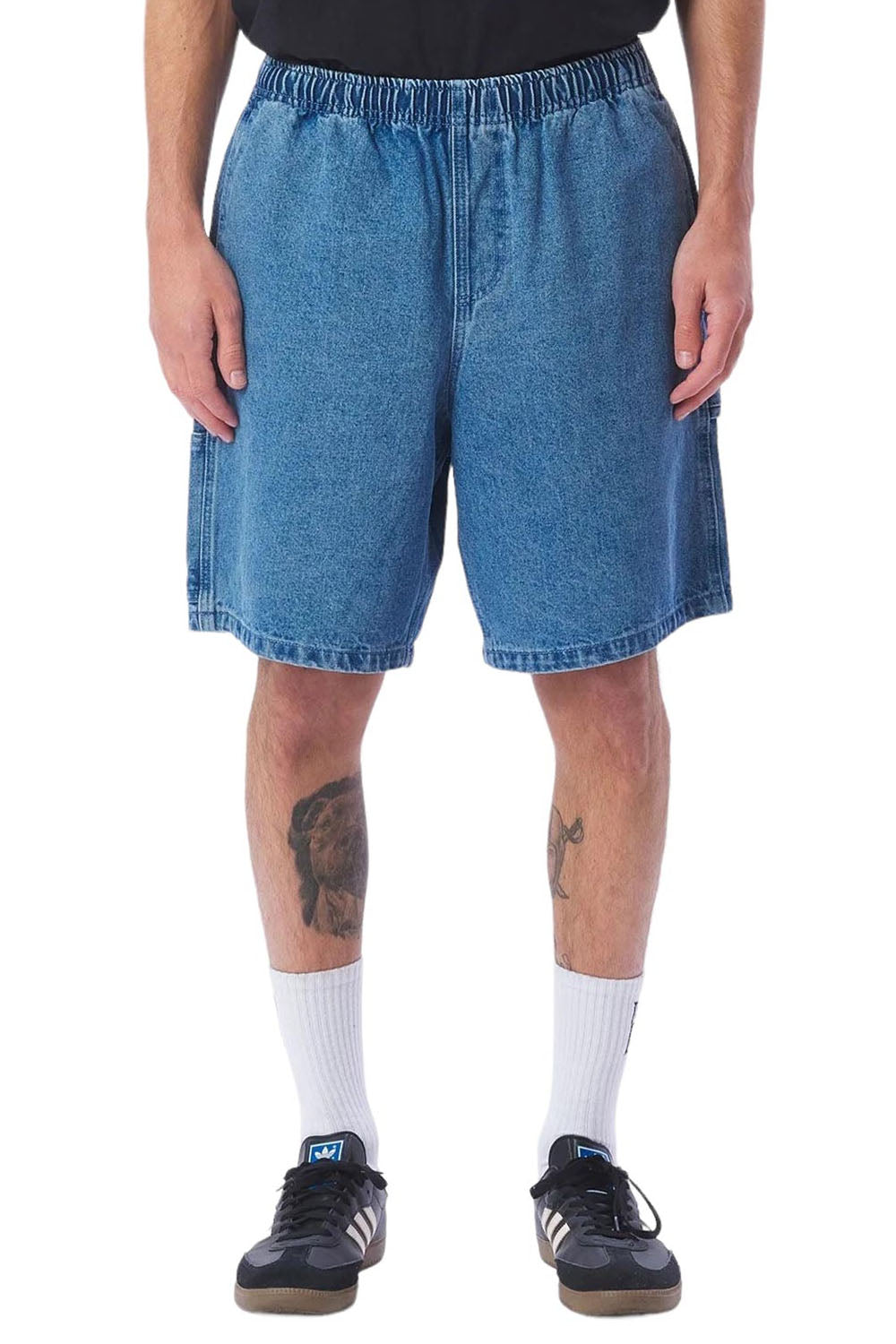 Obey Short Easy Denim Carpenter Blu