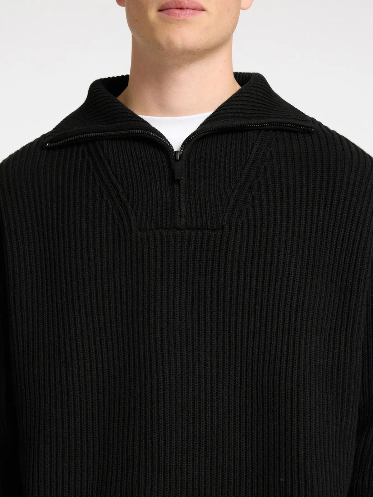 Selected Maglia SLMDRY Half Zip Nero