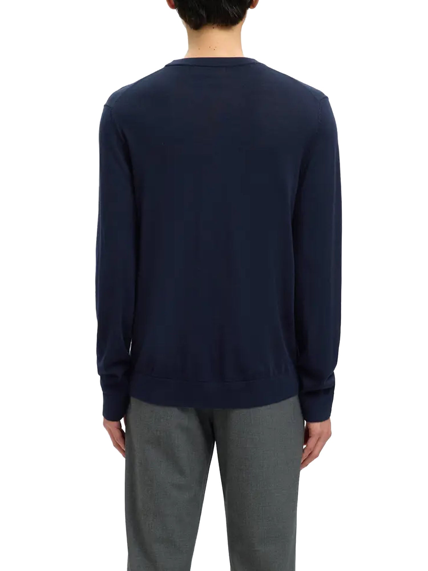 Selected Maglione SLMTRAY Merino Crew Neck Blu