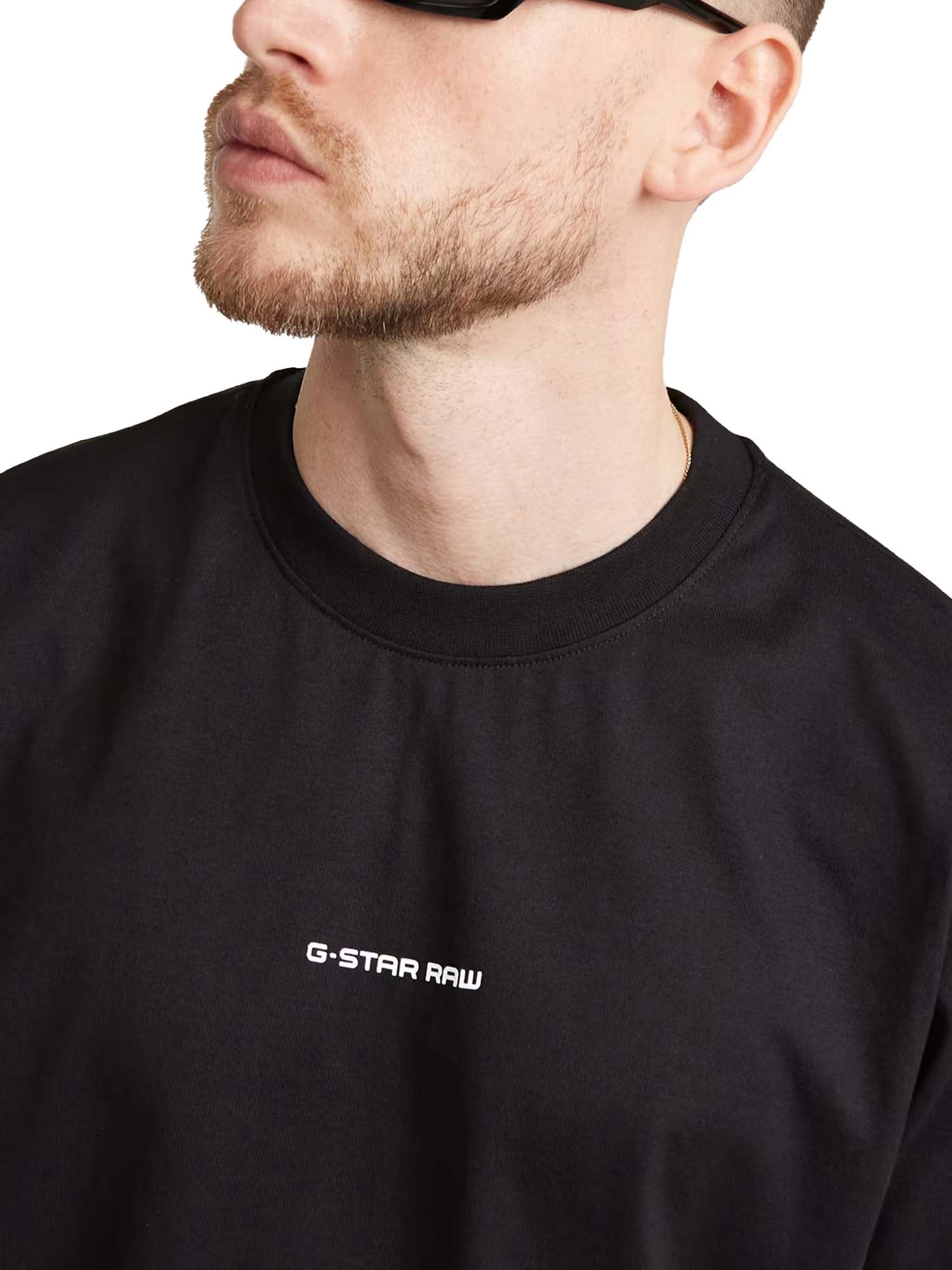 G-star T-shirt Center Chest Boxy Nero