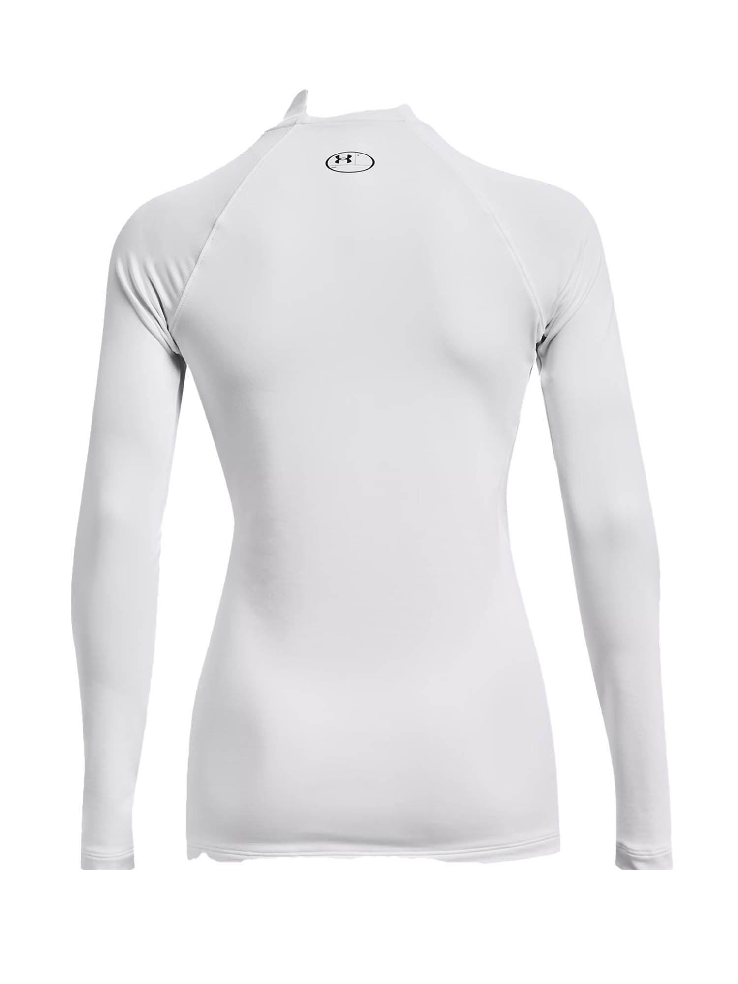 Under Armour Lupetto ColdGear® Authentics Mock Neck Bianco